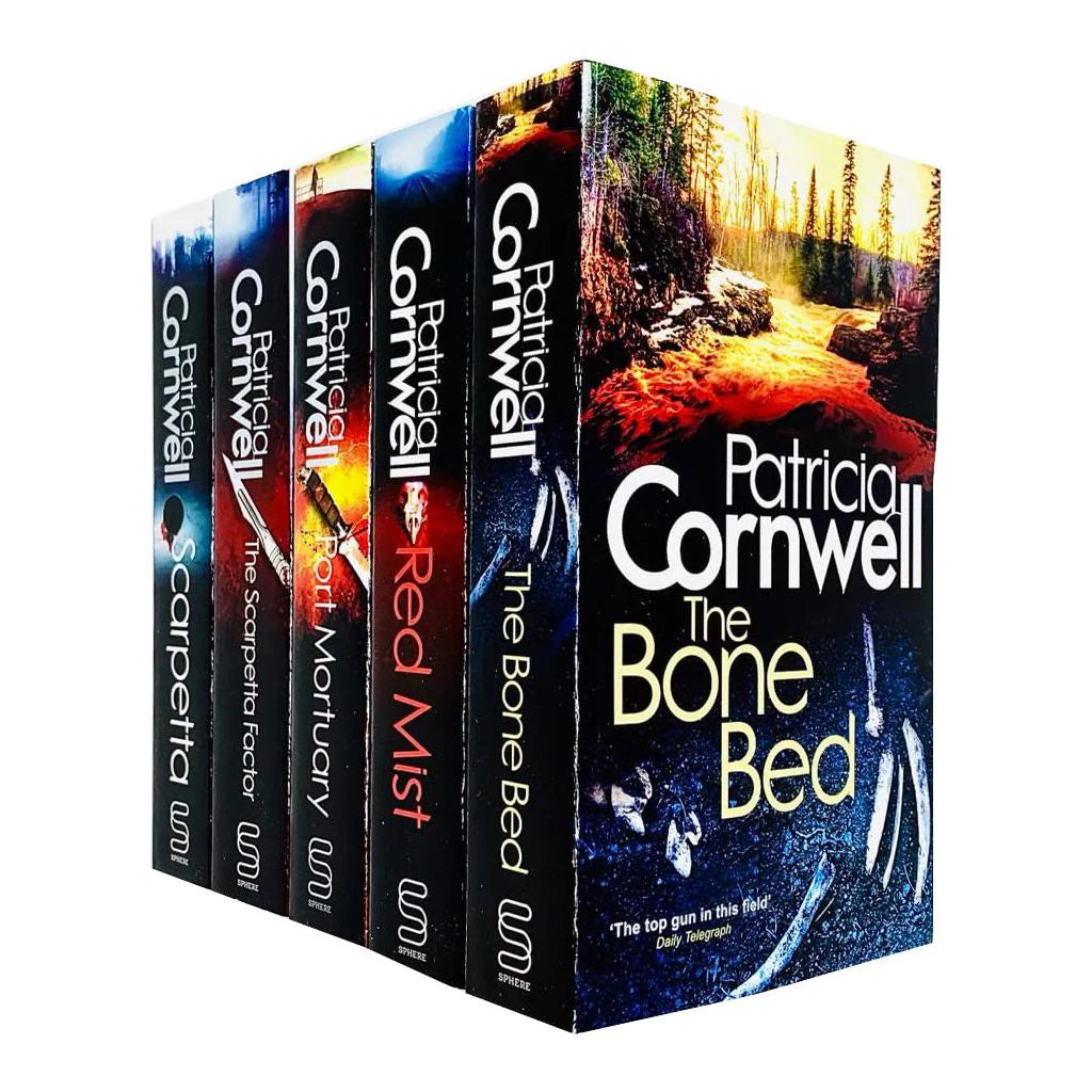 Kay Scarpetta Series 16-20 by Patricia Cornwell - 5 book paperback collection set featuring Scarpetta, The Scarpetta Factor, Port Mortuary, Red Mist and The Bone Bed