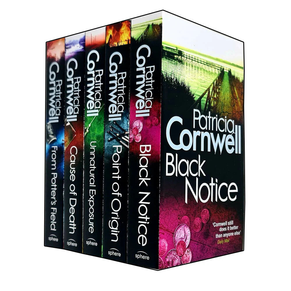 Kay Scarpetta Series 6-10 Patricia Cornwell Paperback Set - 5 Book Crime Thriller Collection Cover View