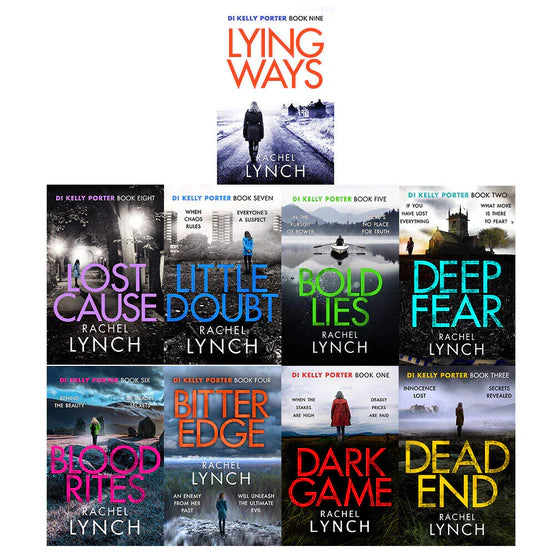 Full cover spread of the 9-book Kelly Porter paperback set by Rachel Lynch