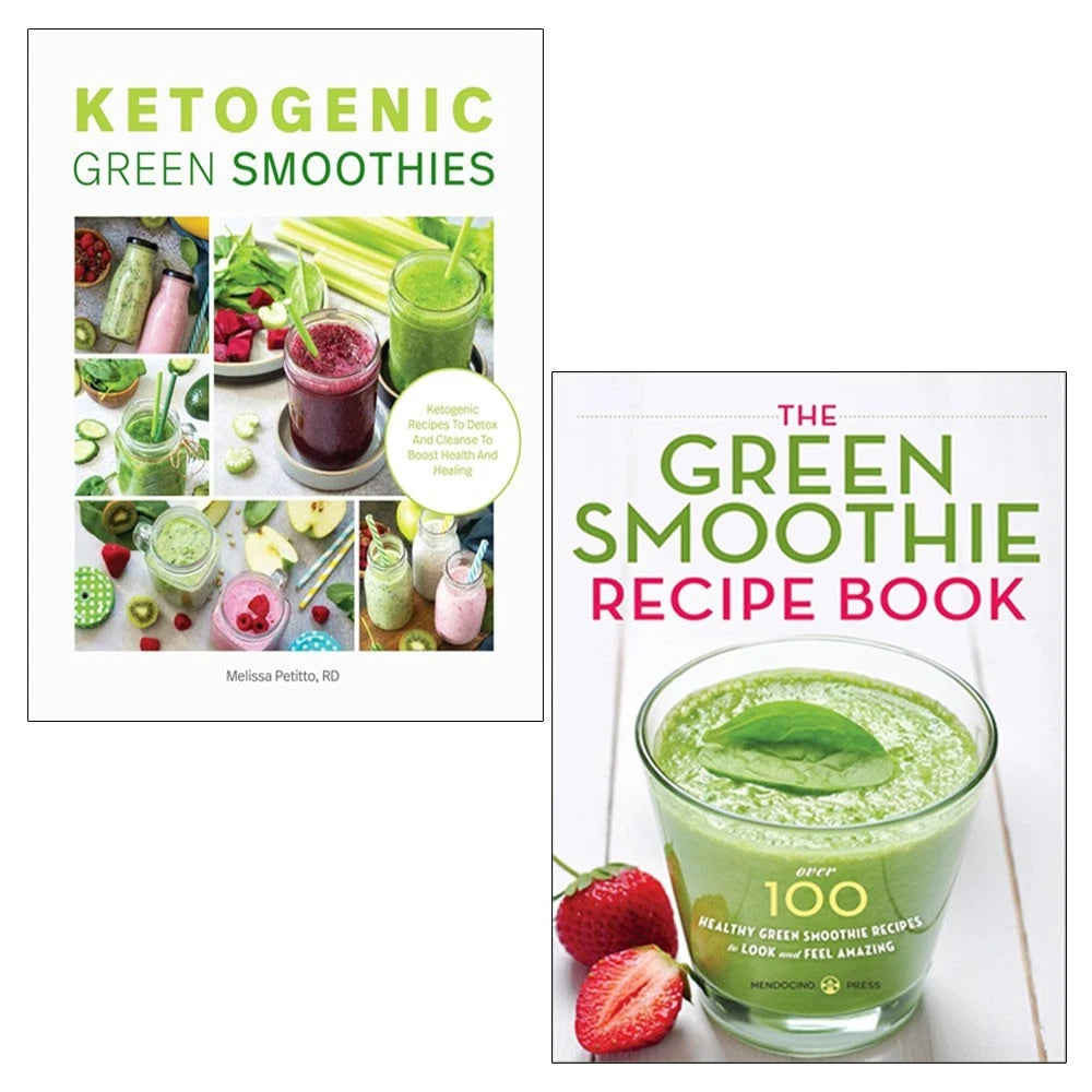 Ketogenic Green Smoothies and The Green Smoothie Recipe Book - 2 Books Collection Set - Paperback cookbook cover