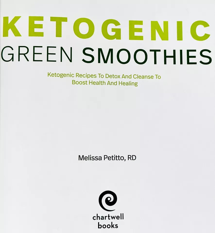 Ketogenic Green Smoothies by RD Melissa Petitto - sample recipe page inside the paperback