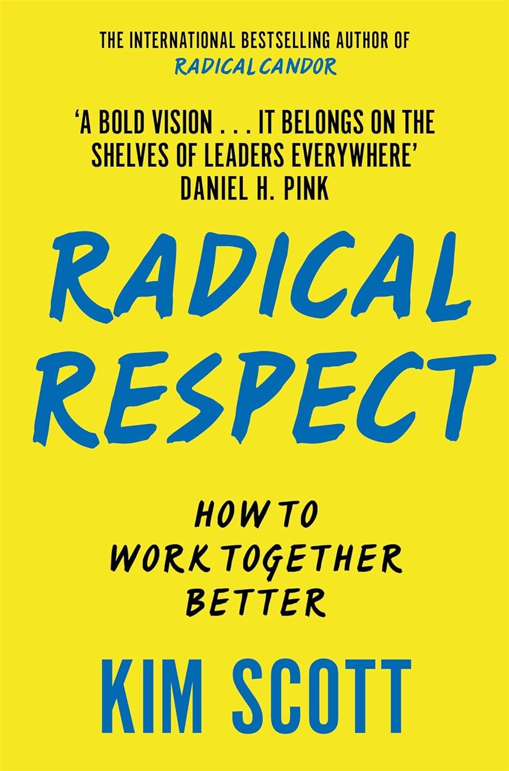 Kim Scott Radical Respect and Radical Candor paperback book set - back cover and spine detail