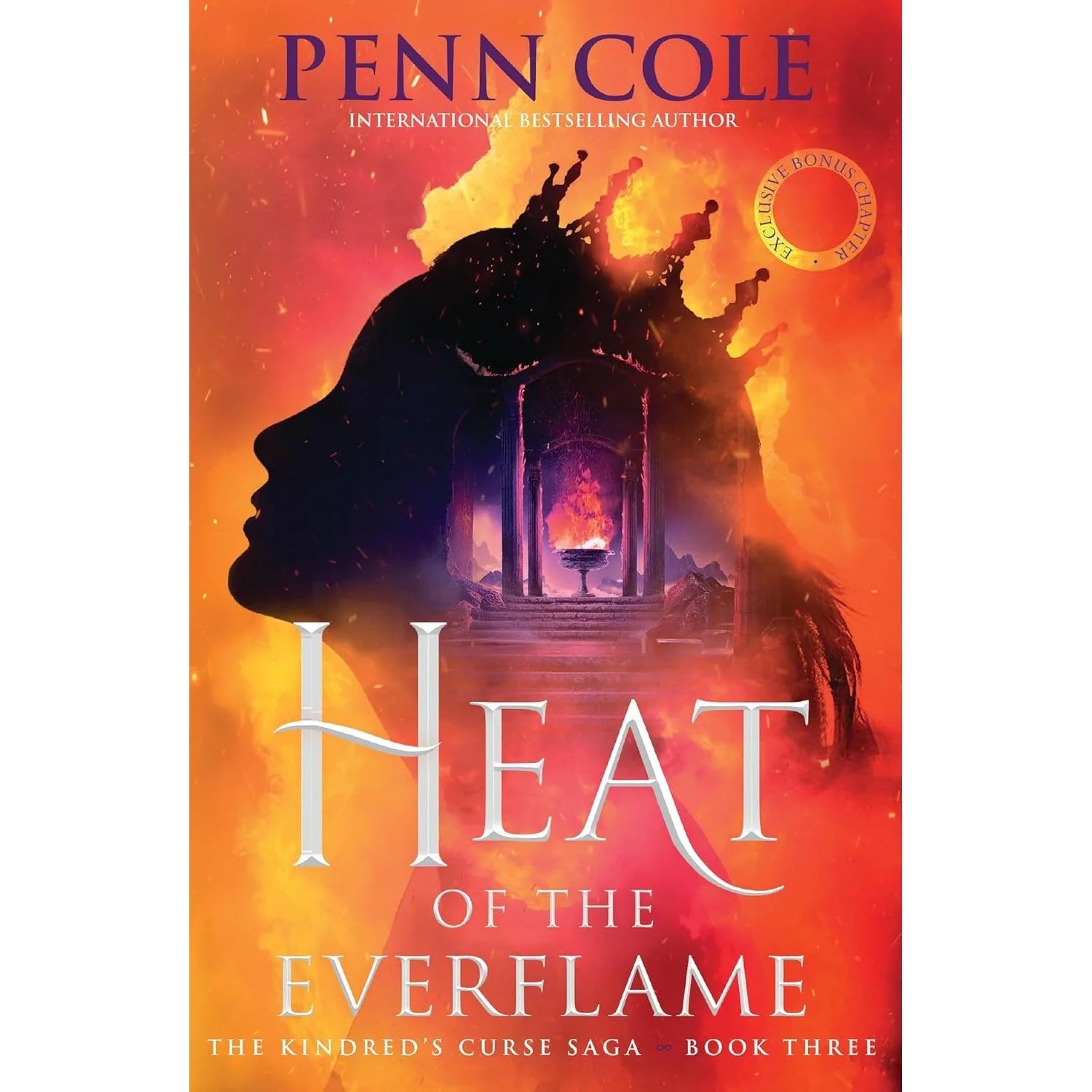 Paperback covers of Spark of the Everflame and Glow of the Everflame by Penn Cole, part of The Kindred's Curse Saga book set