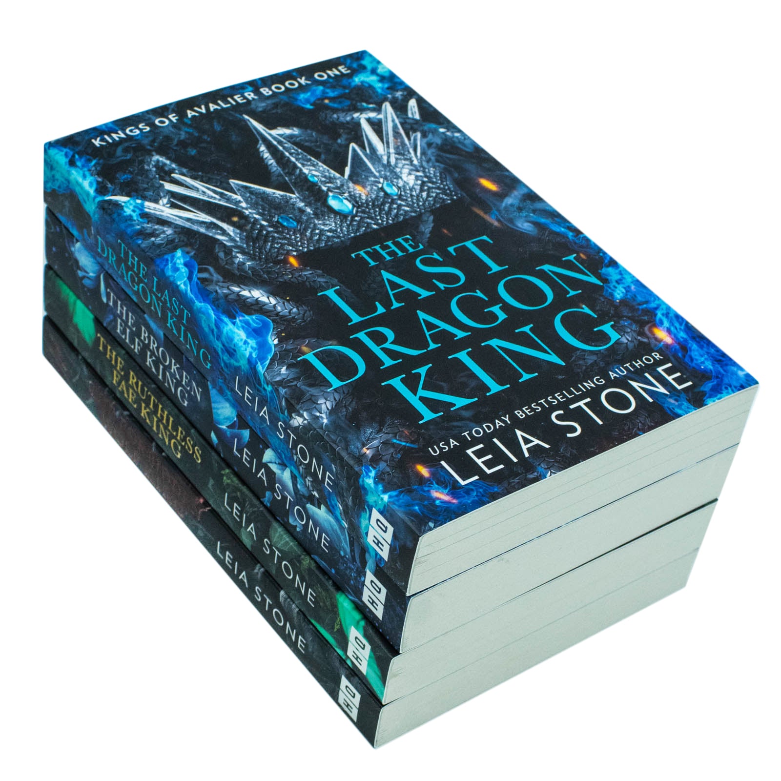 Kings of Avalier 4 Books Collection Set by Leia Stone - full paperback fantasy romance bundle cover