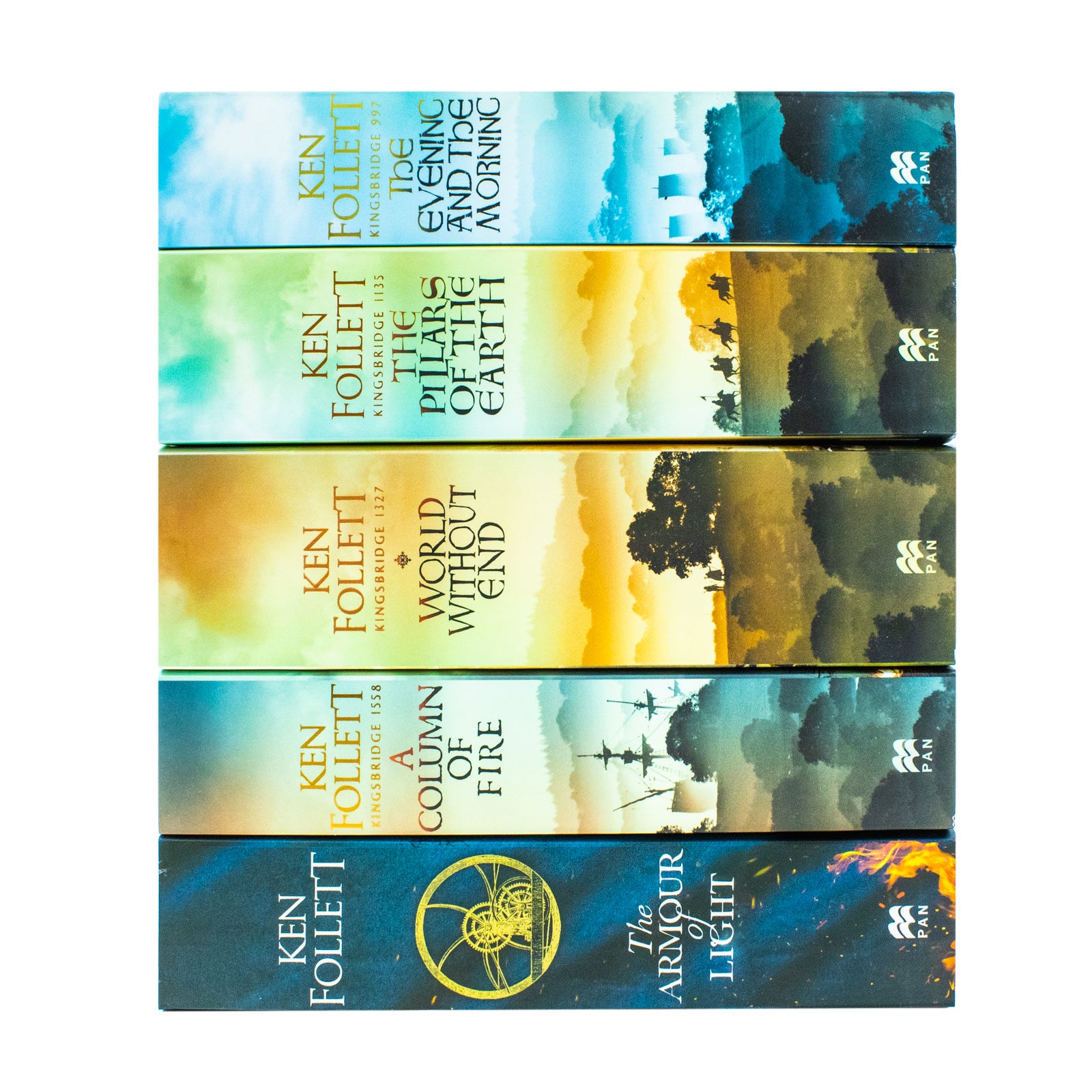 Kingsbridge Novels 5 Books Collection Set by Ken Follett - Complete paperback set of 5 books, brand new