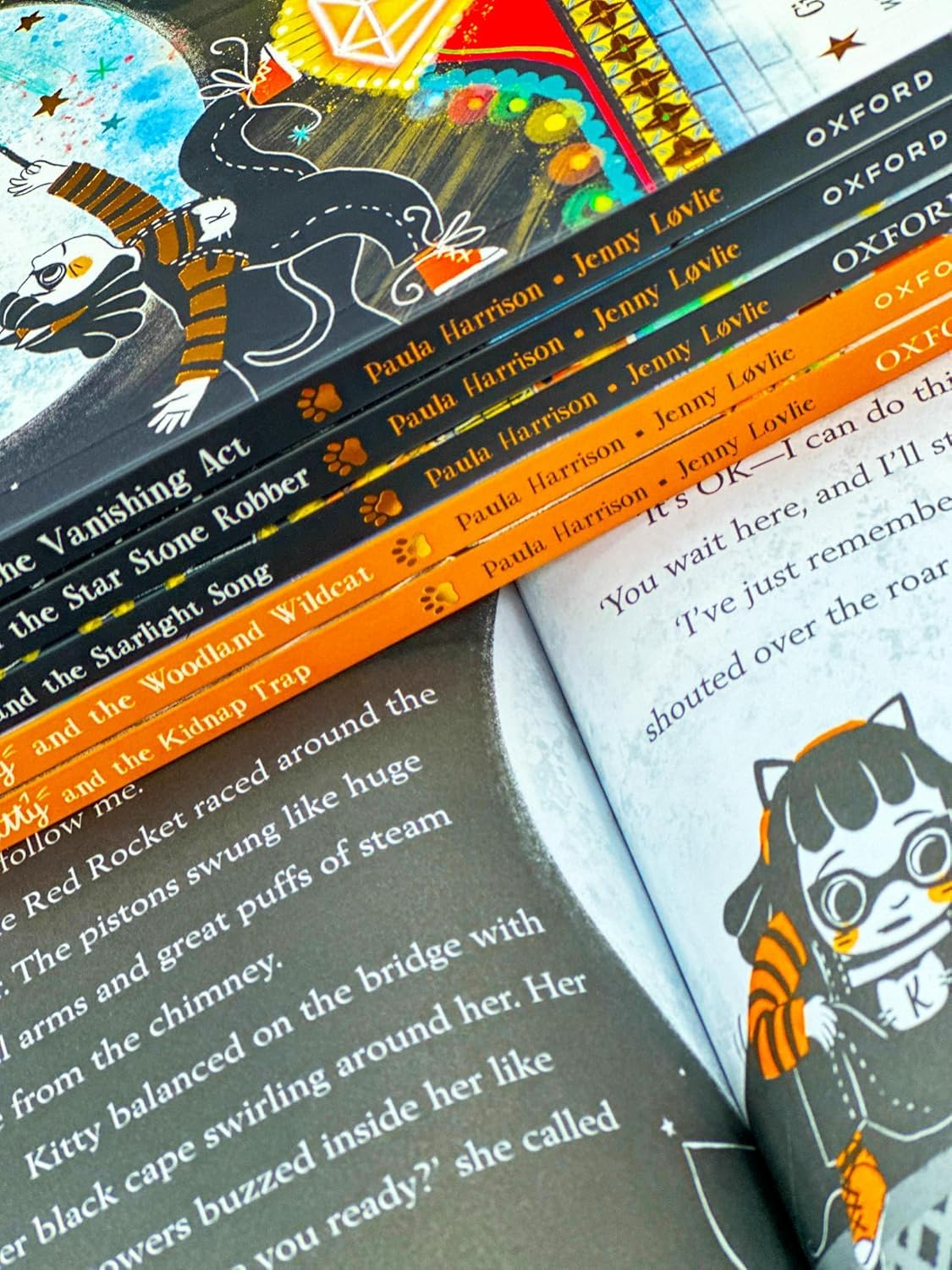 Kitty Series by Paula Harrison 6 Books Collection Set Ages 5-7 Paperback - back cover and blurb detail