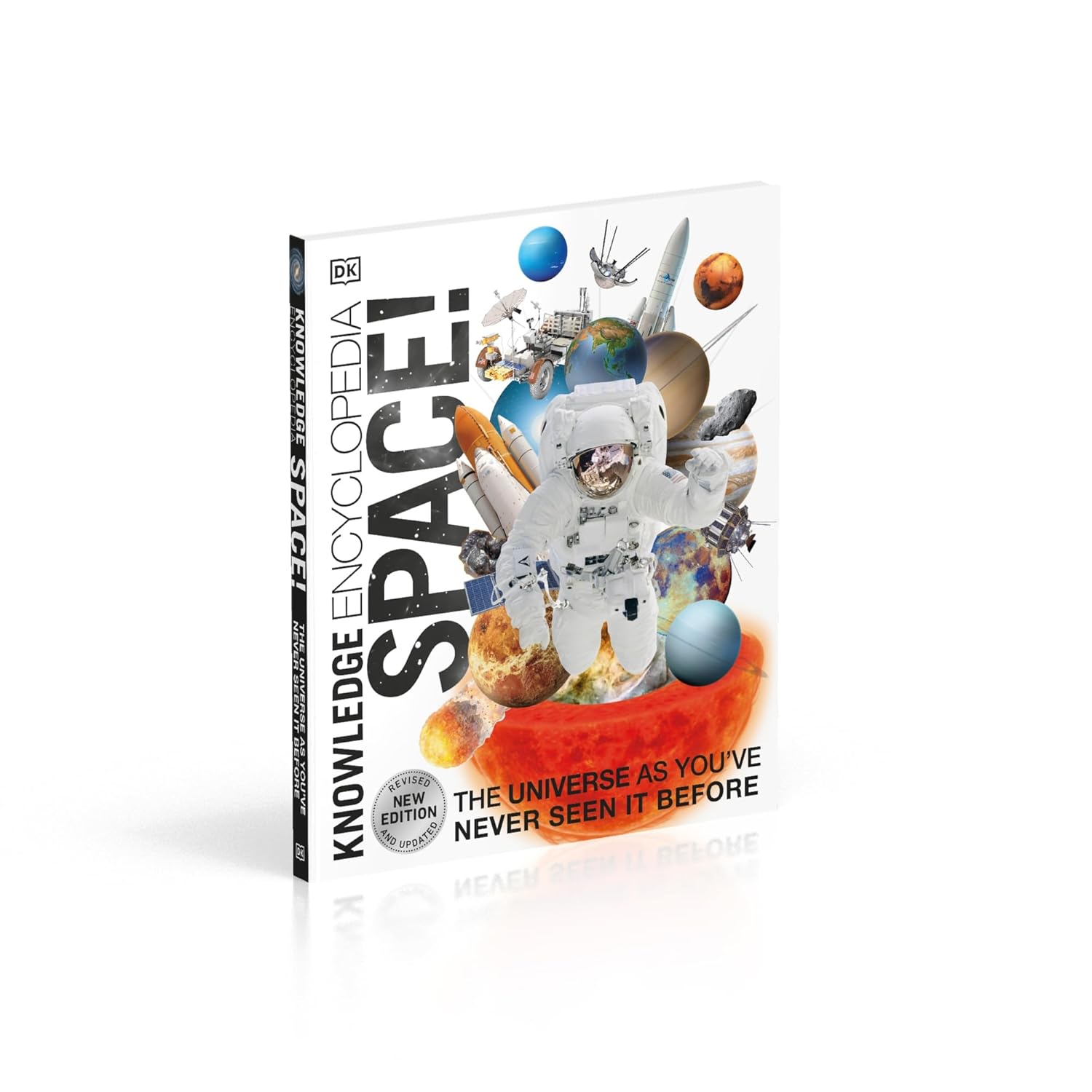 Knowledge Encyclopedia Space by DK - interior spread with space facts and diagrams