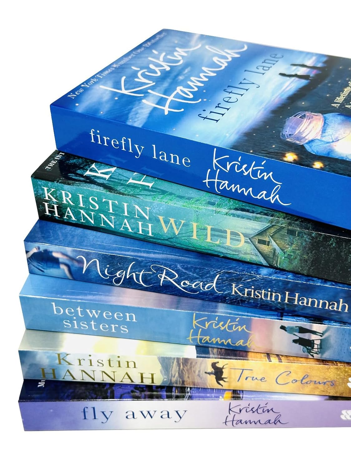 Kristin Hannah 6 books collection set - Wild, Night Road, Between Sisters and True Colours paperback covers