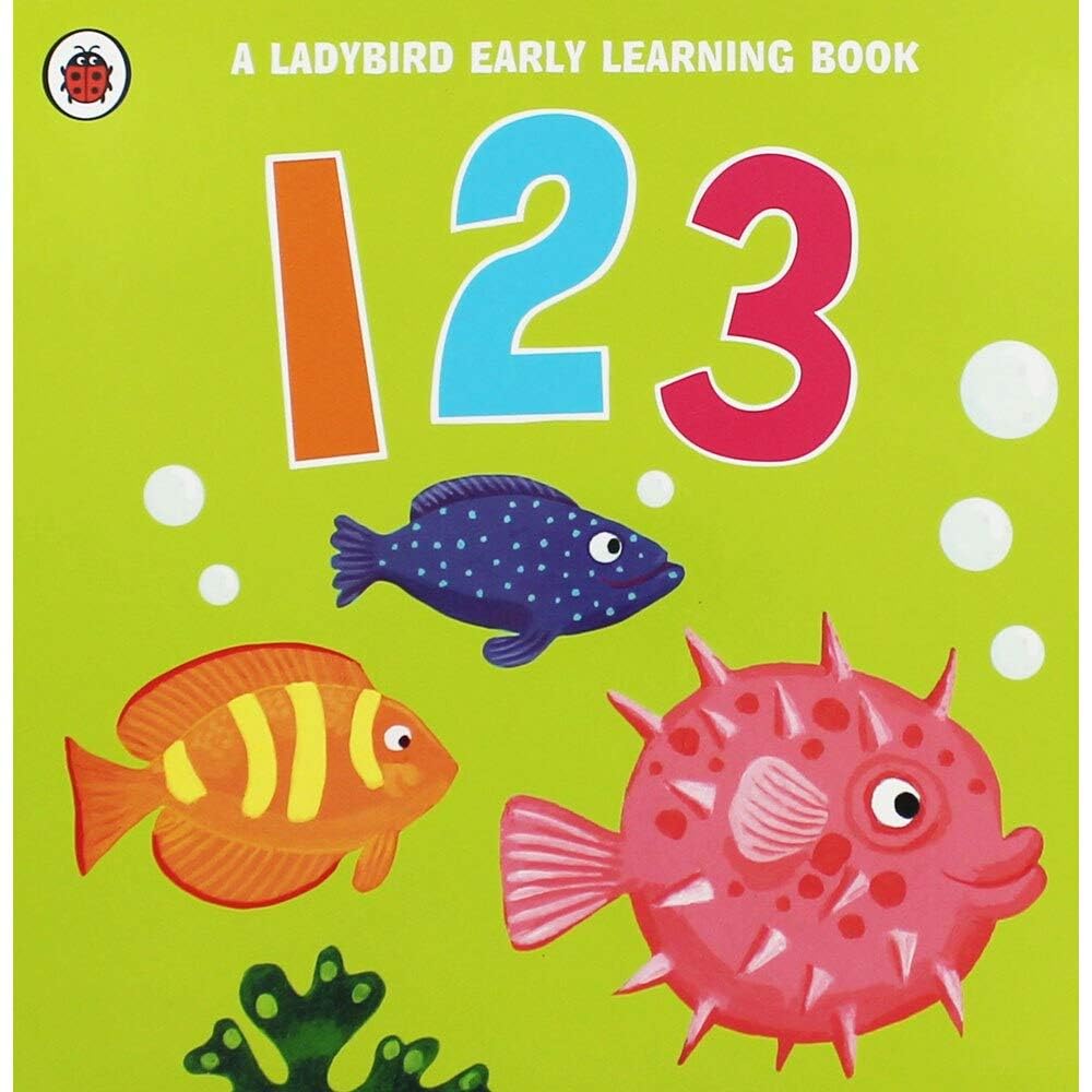 Ladybird Early Learning 123 and ABC board books - Ages 3-5 - inside pages showing counting and alphabet illustrations