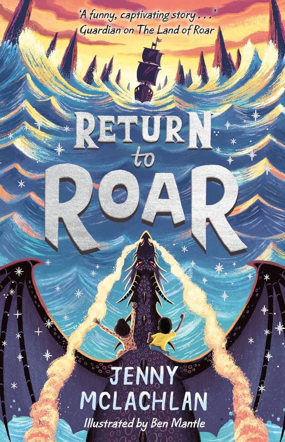 Book spines of The Land of Roar 4-book paperback collection set by Jenny McLachlan