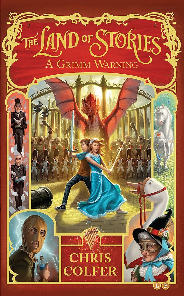 Land of Stories 6 Book Collection Set spines showing complete paperback series by Chris Colfer