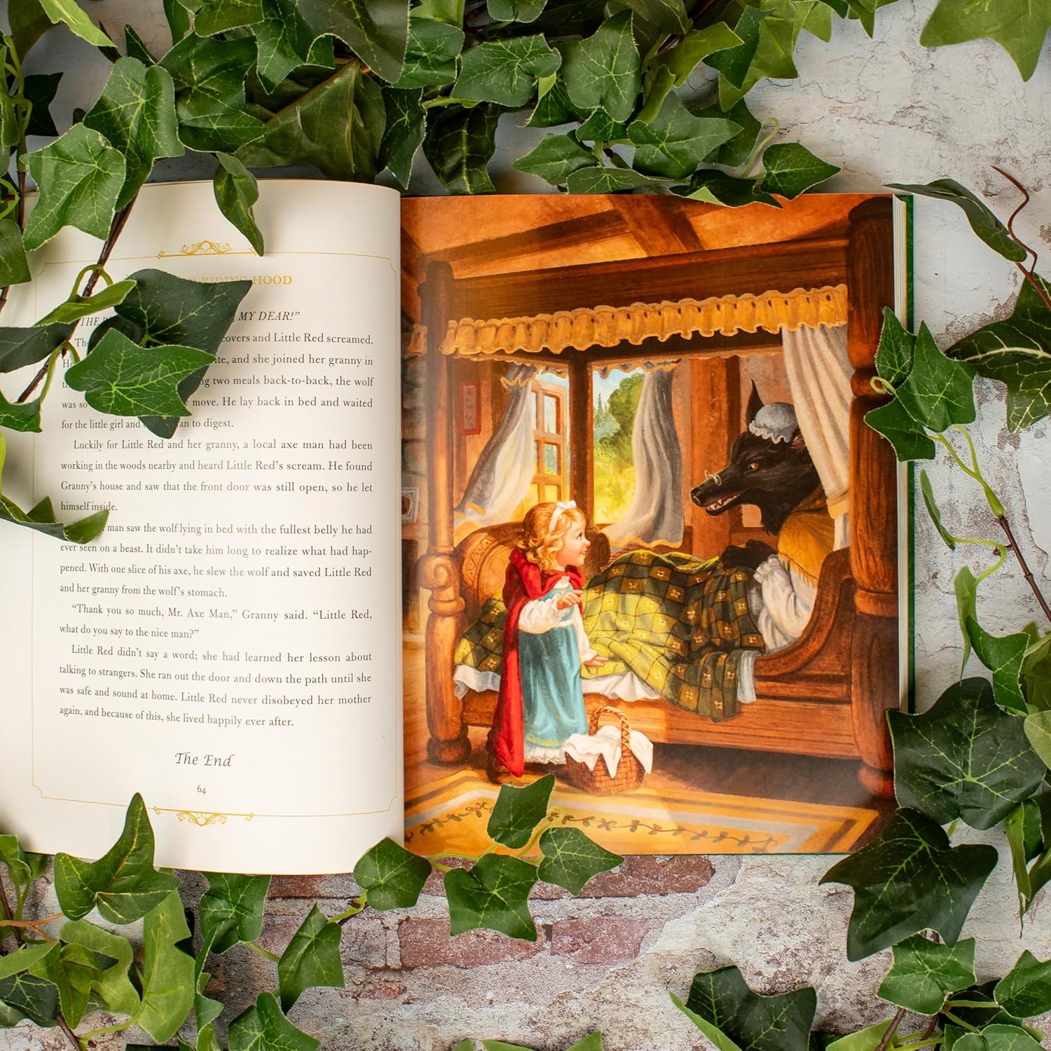 Full-colour illustrated interior page from The Land of Stories: A Treasury of Classic Fairy Tales showing classic fairy tale artwork