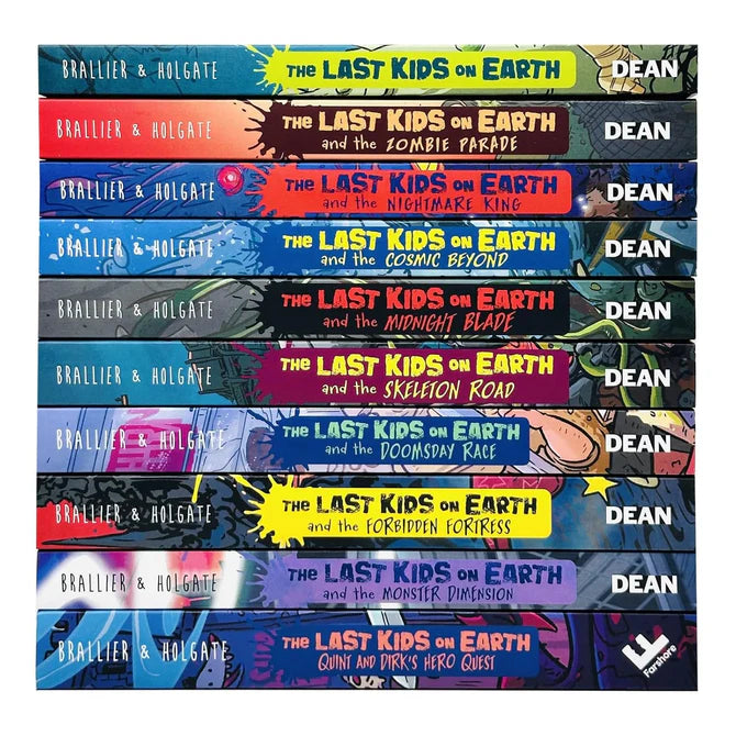 Last Kids on Earth 10 book paperback collection set including Forbidden Fortress and June's Wild Flight by Max Brallier