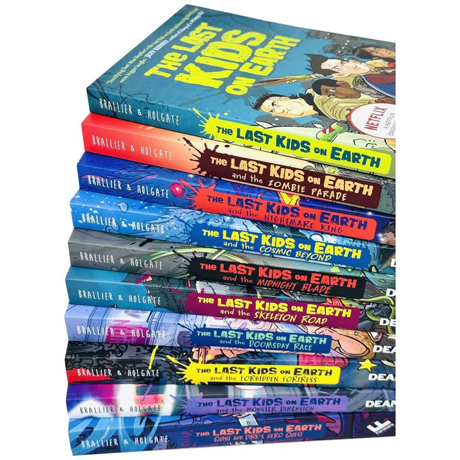 Complete Last Kids on Earth series paperback books by Max Brallier including Quint and Dirk's Hero Quest - childrens fiction ages 8-12