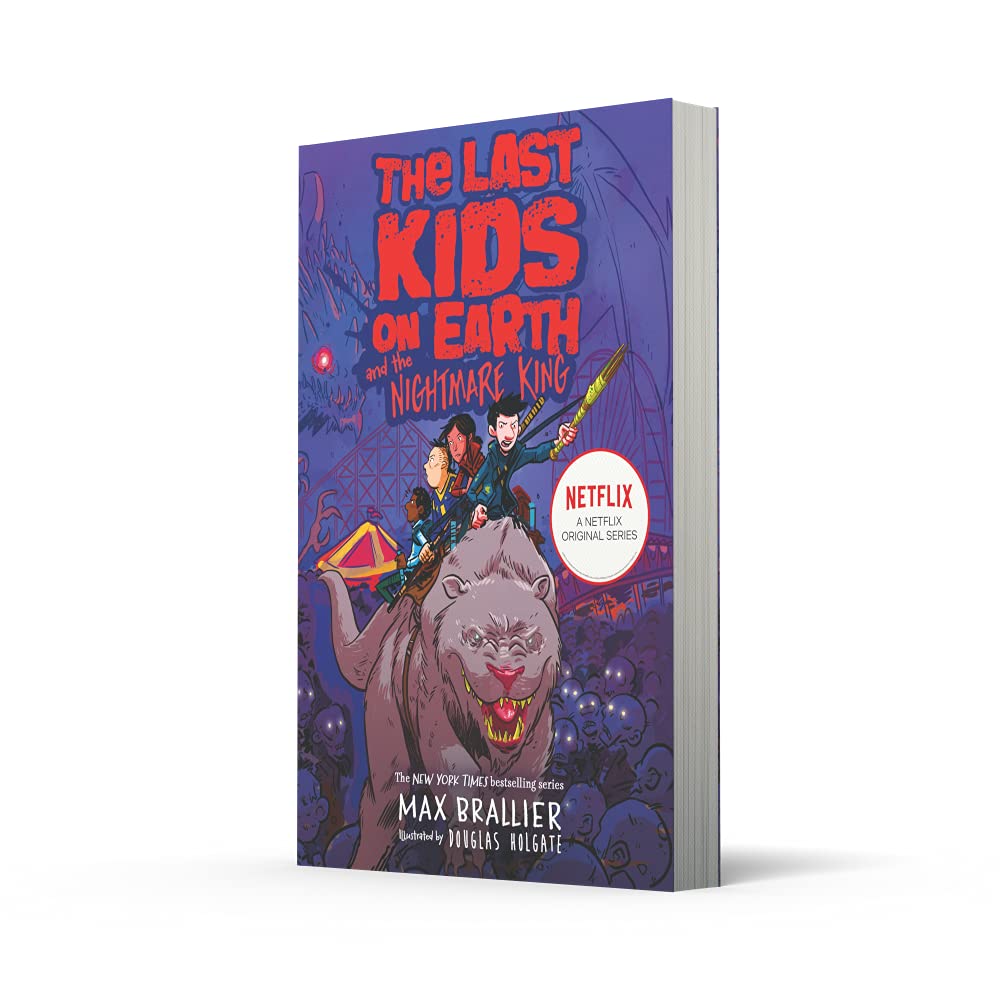 Spine and edge detail of The Last Kids on Earth and the Nightmare King paperback by Max Brallier