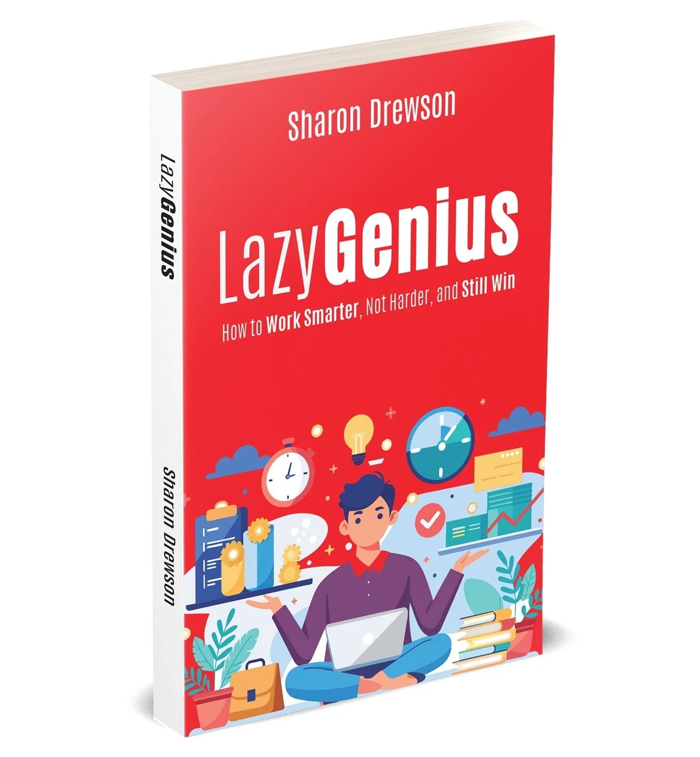 Lazy Genius by Sharon Drewson - Non Fiction paperback front cover, new UK edition