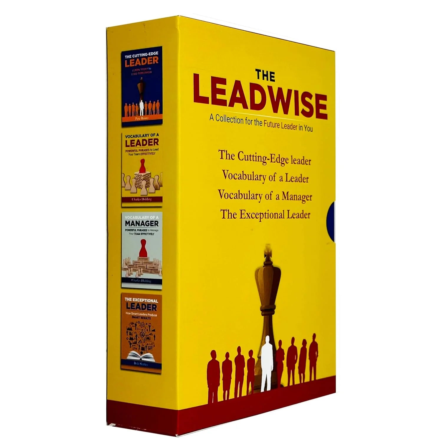 The Leadwise Collection 4 Books Set - The Cutting-edge Leader and The Exceptional Leader paperback covers