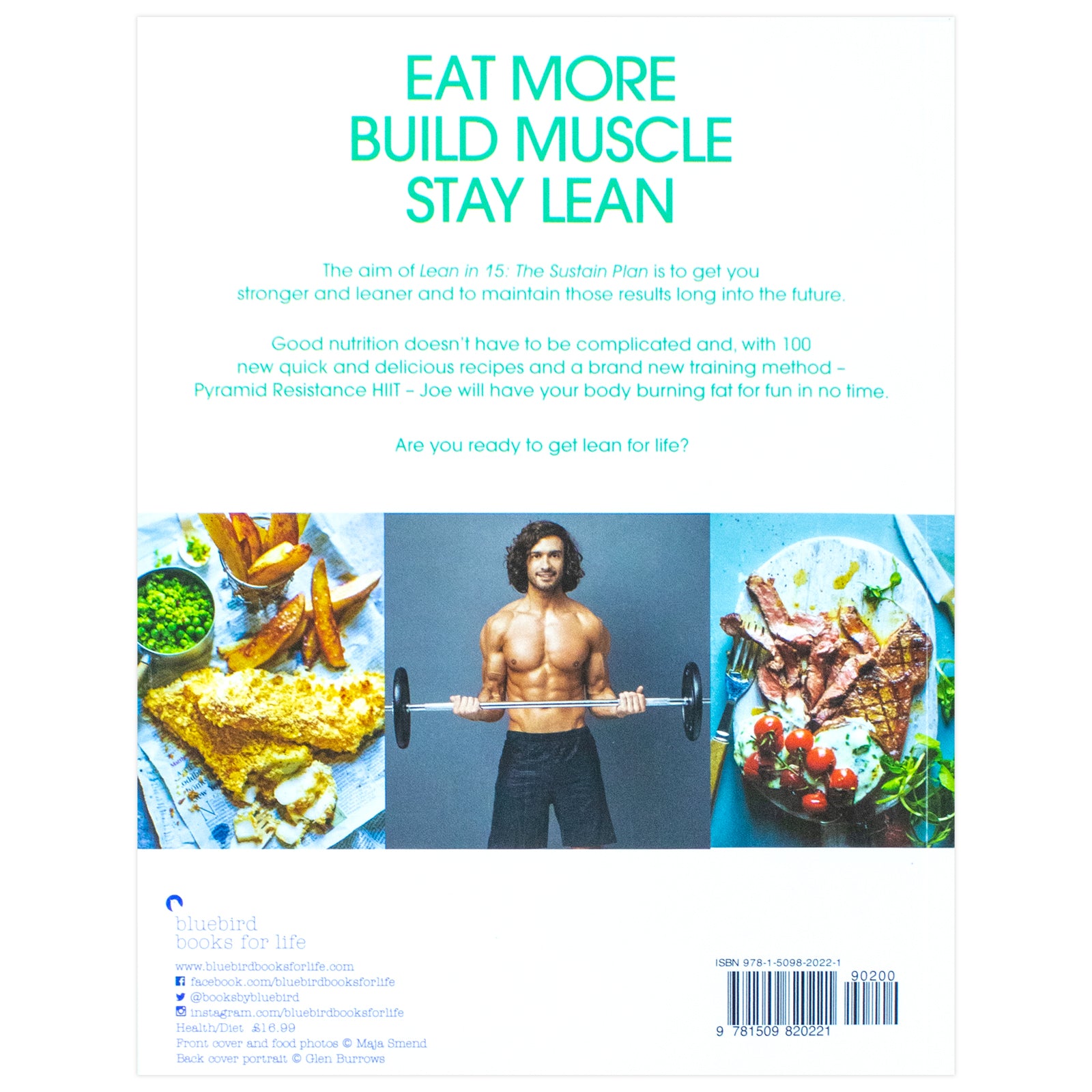 Lean in 15 - The Sustain Plan by Joe Wicks - paperback book back cover