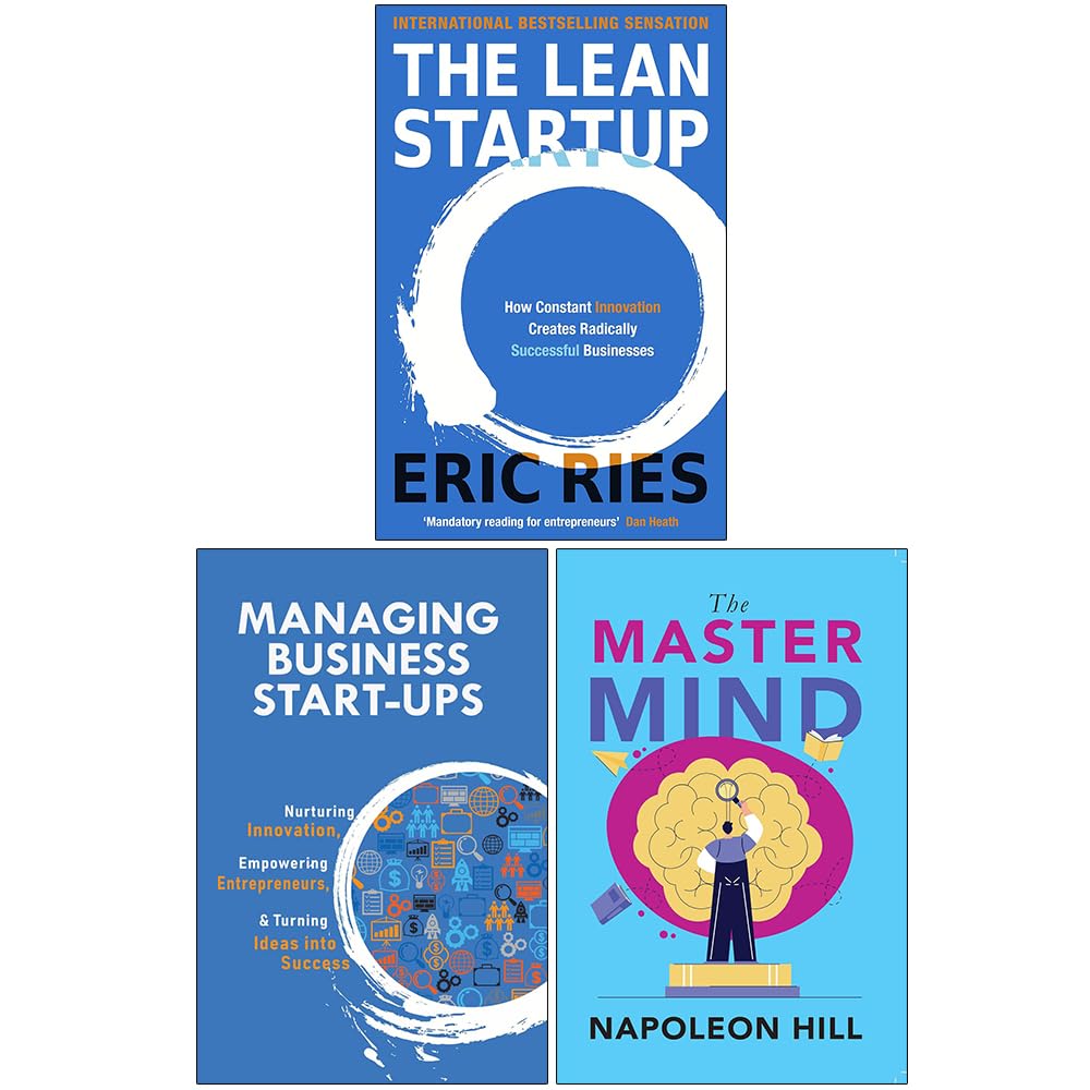 The Lean Startup, Managing Business Start-Ups & The Master Mind 3 Books Collection Set - New Paperback business book set