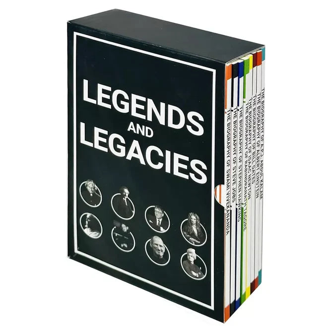 Legends and Legacies 8 Books Collection Set - biographies of Vivekananda, Einstein, Jobs and more - Paperback