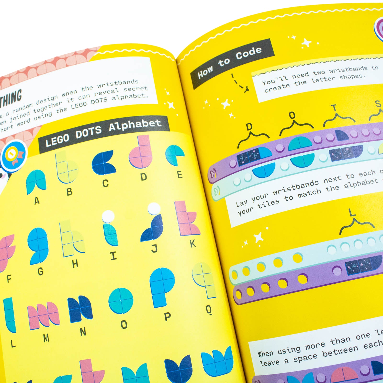 LEGO® DOTS®: Friends Code Together activity book pages with LEGO Friends characters