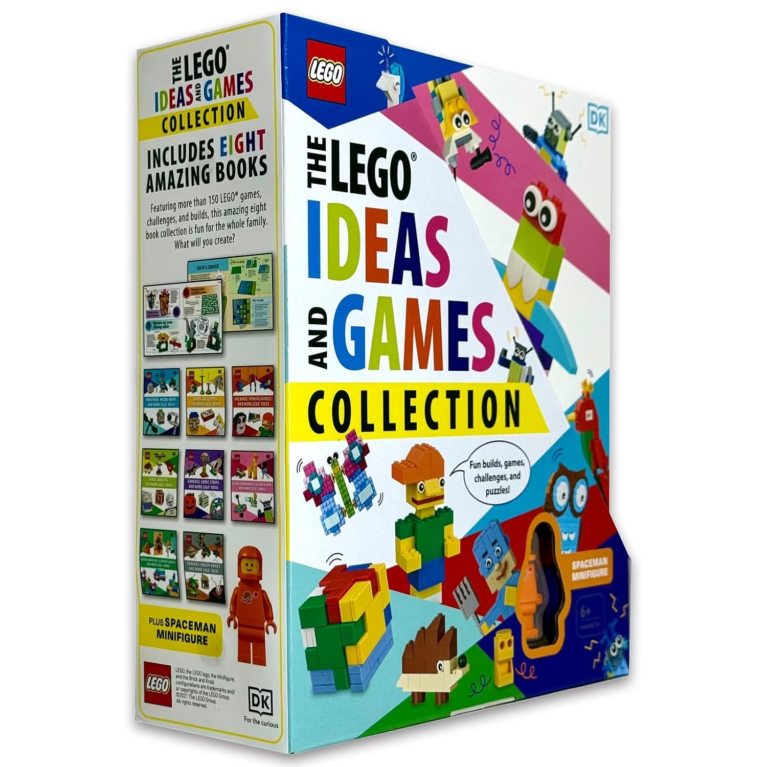 LEGO Ideas and Games Collection 8 Book Paperback Set cover for ages 5-9