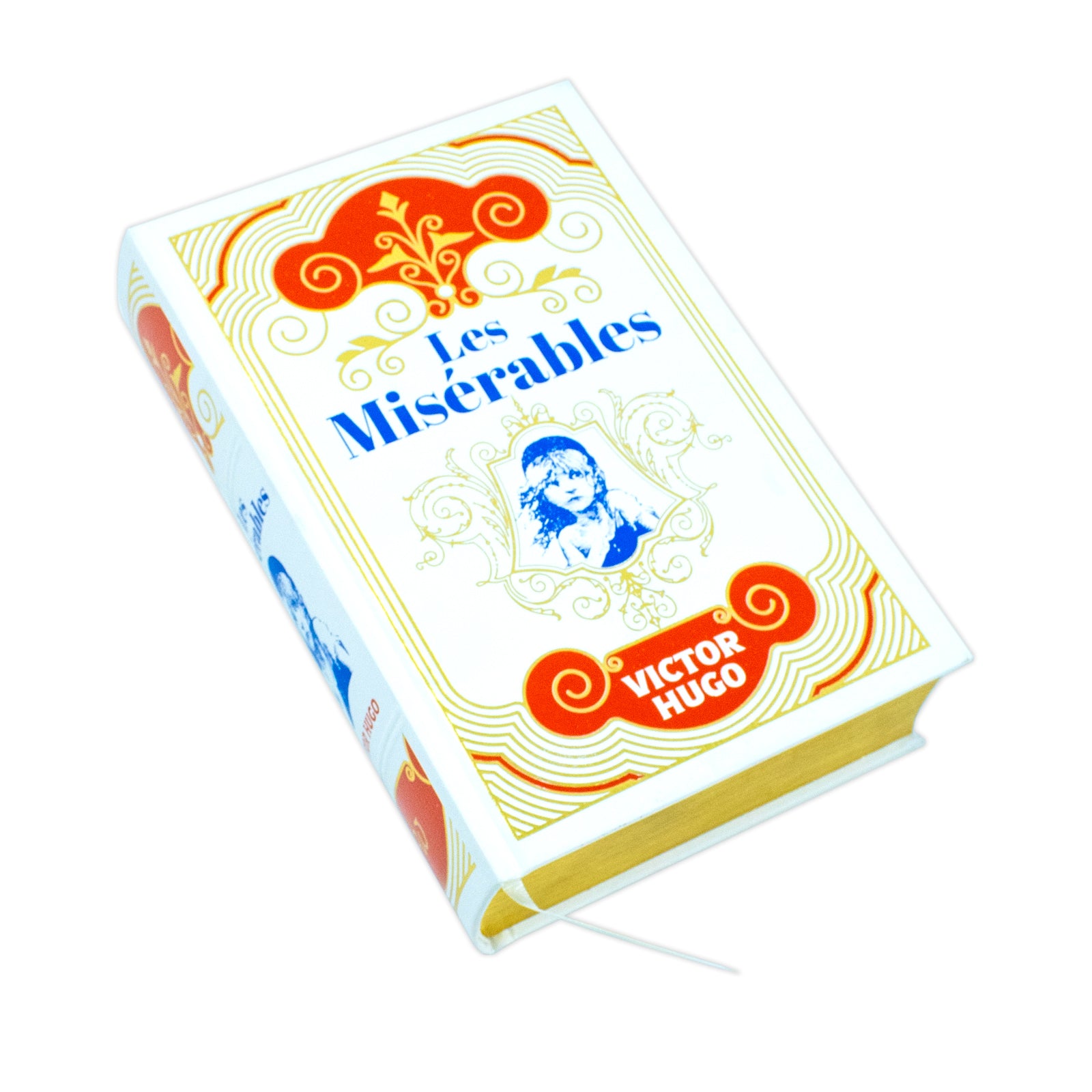 Les Misérables by Victor Hugo - deluxe leather-bound hardback edition, open pages