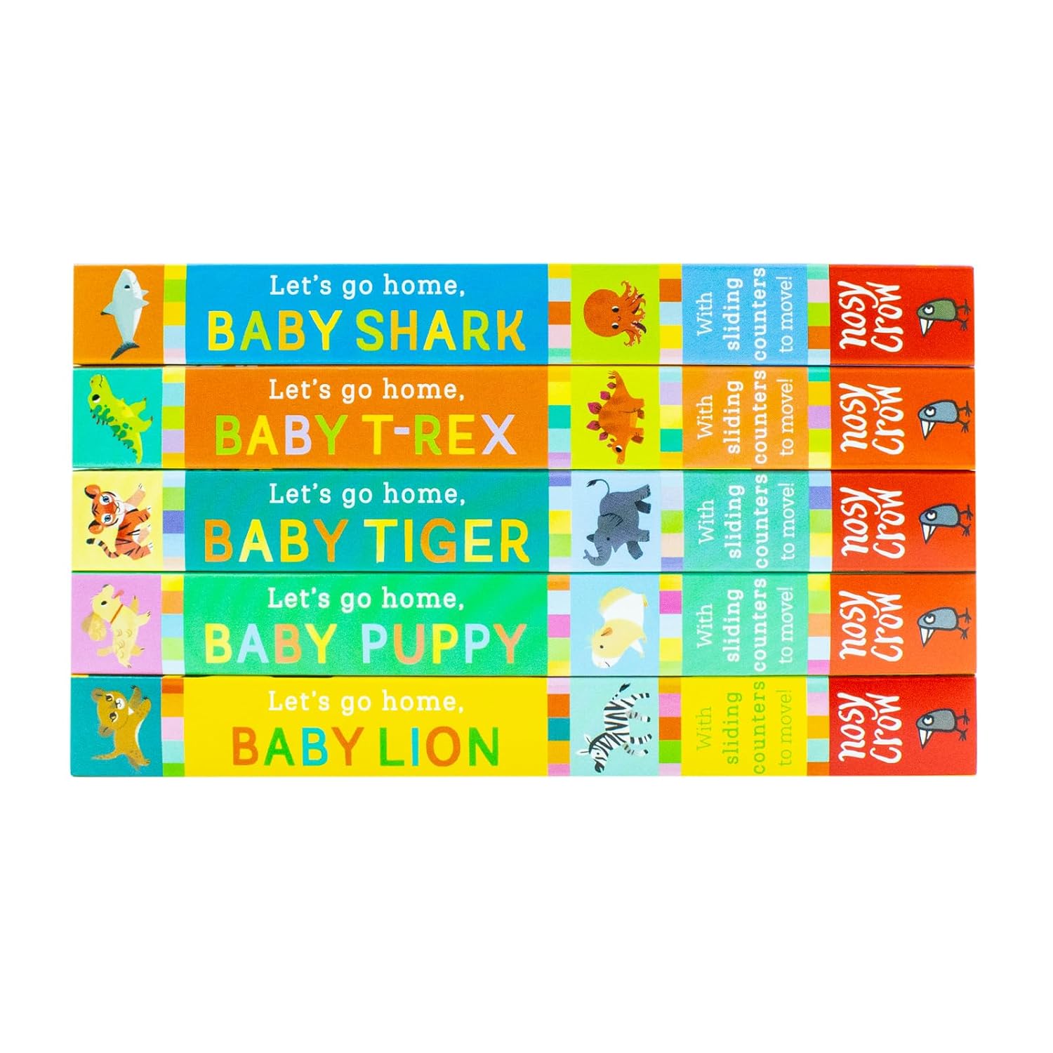 Let's Go Home Baby Lion board book from the 5 book collection set, Ages 2-5