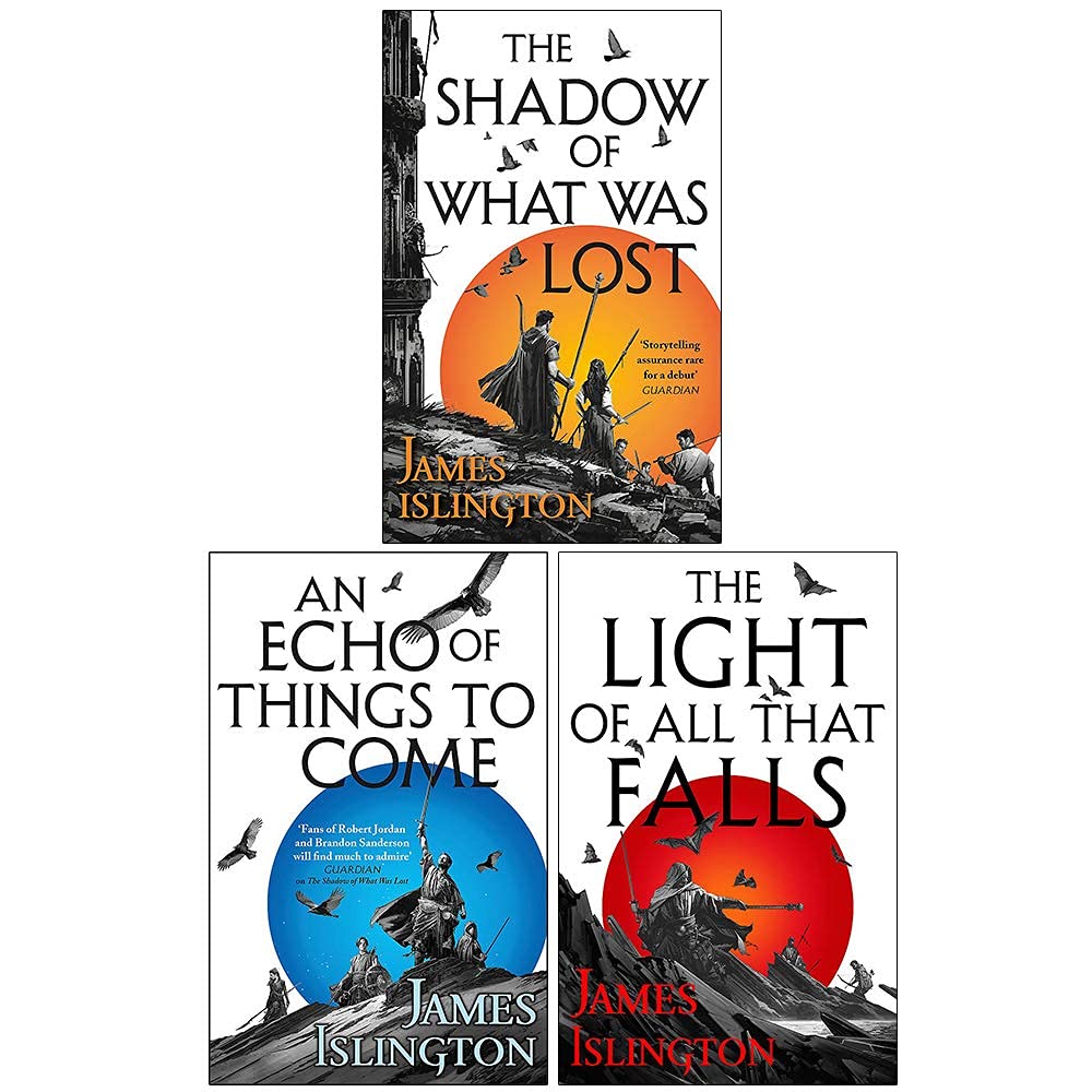 Licanius Trilogy epic fantasy 3 book paperback collection set spines by James Islington