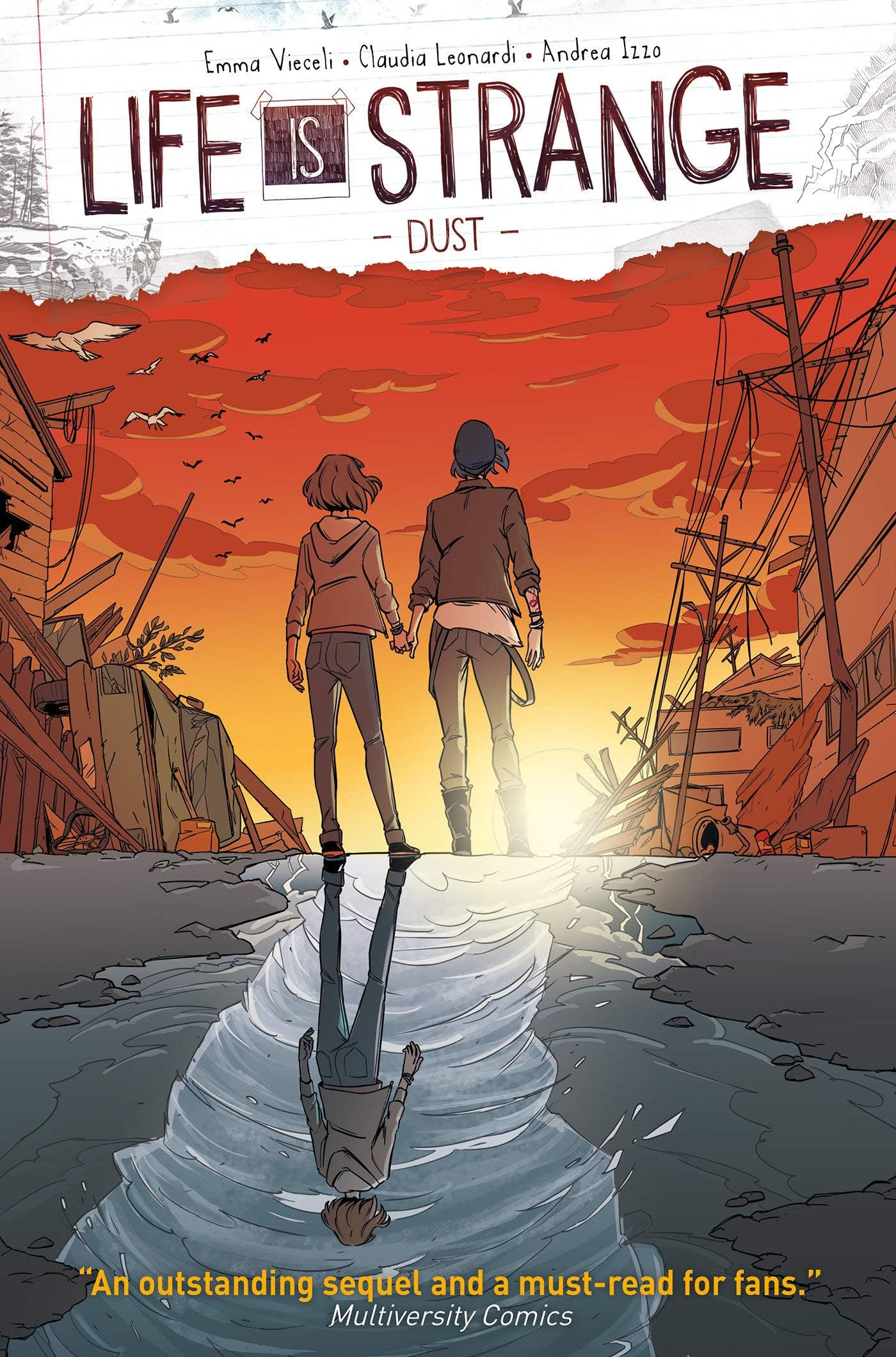 Life Is Strange graphic novel set by Emma Vieceli close up cover artwork