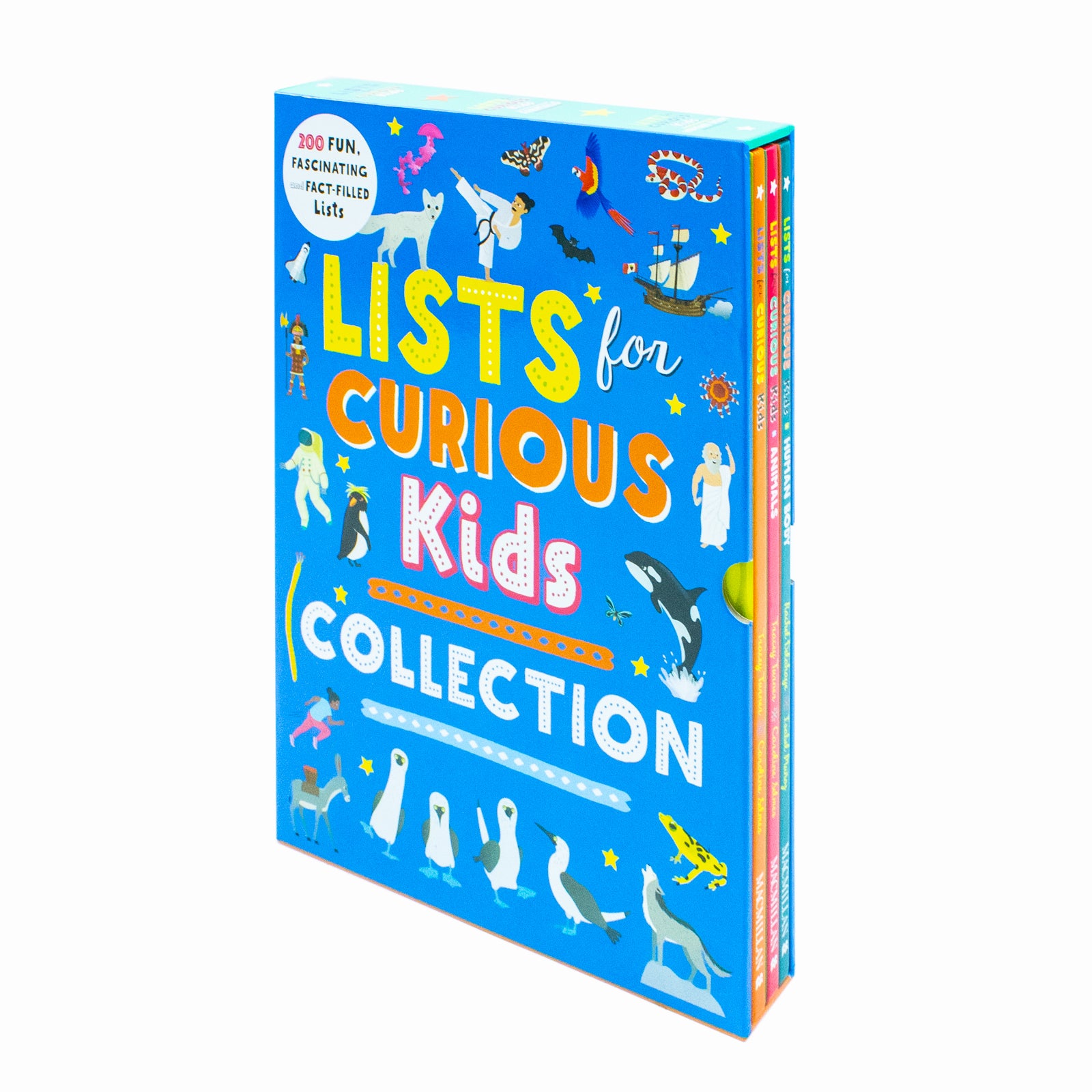 Front cover of Lists for Curious Kids 3 Books Collection Set - Human Body and Animals paperback editions