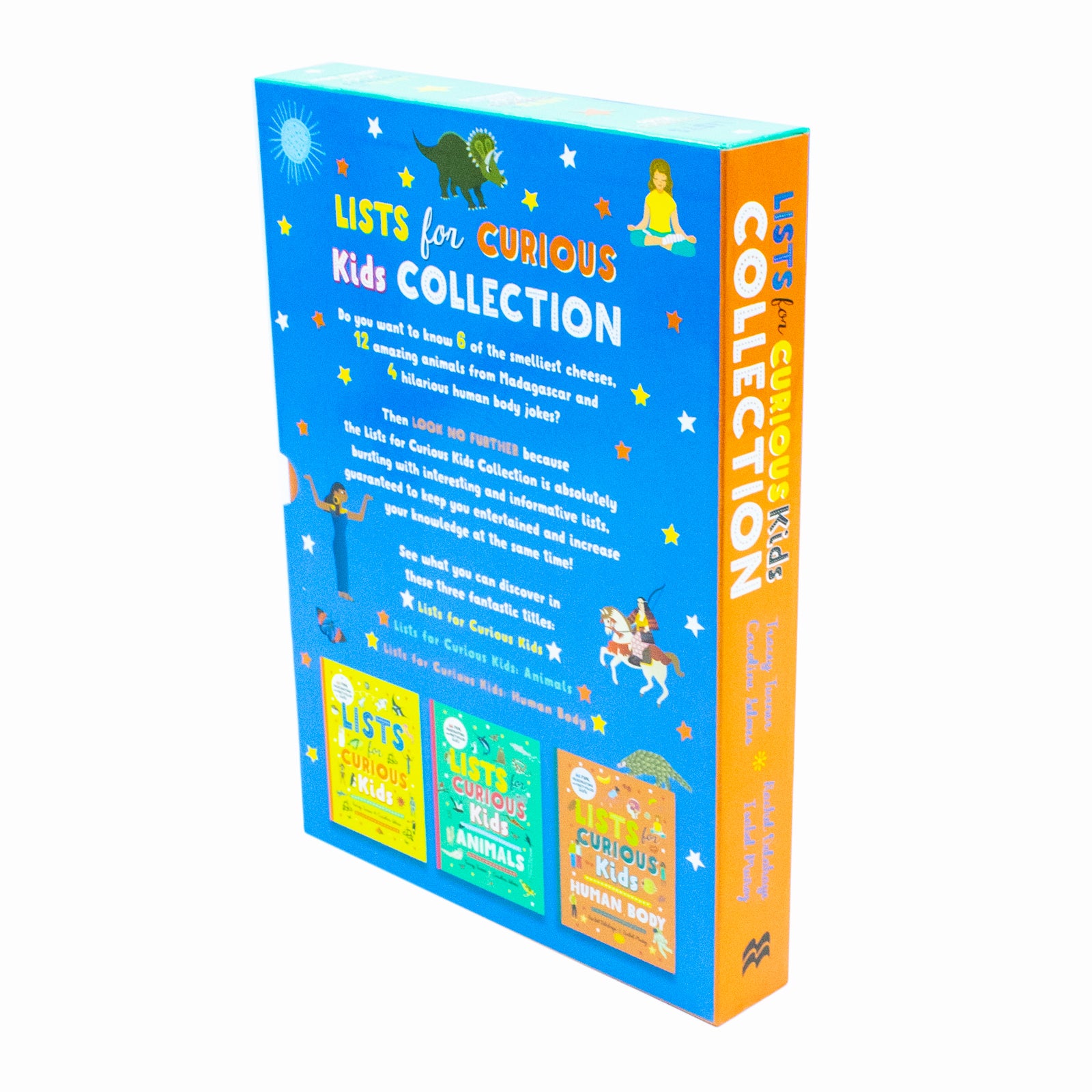 Lists for Curious Kids paperback book set showing Human Body and Animals titles by Tracey Turner