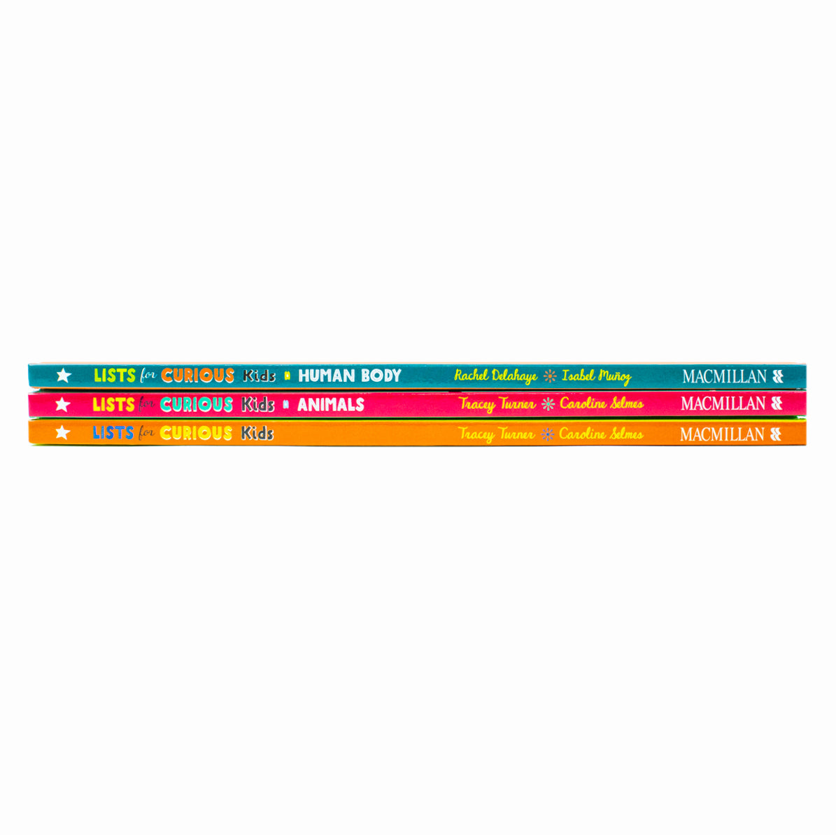 Lists for Curious Kids Human Body paperback book cover by Rachel Delahaye for curious children