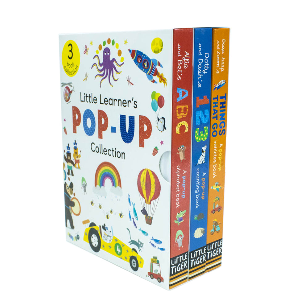 Little Learners Pop-Up Collection 3 Books Box Set by Patricia Hegarty - board book pop-up set for ages 0-5