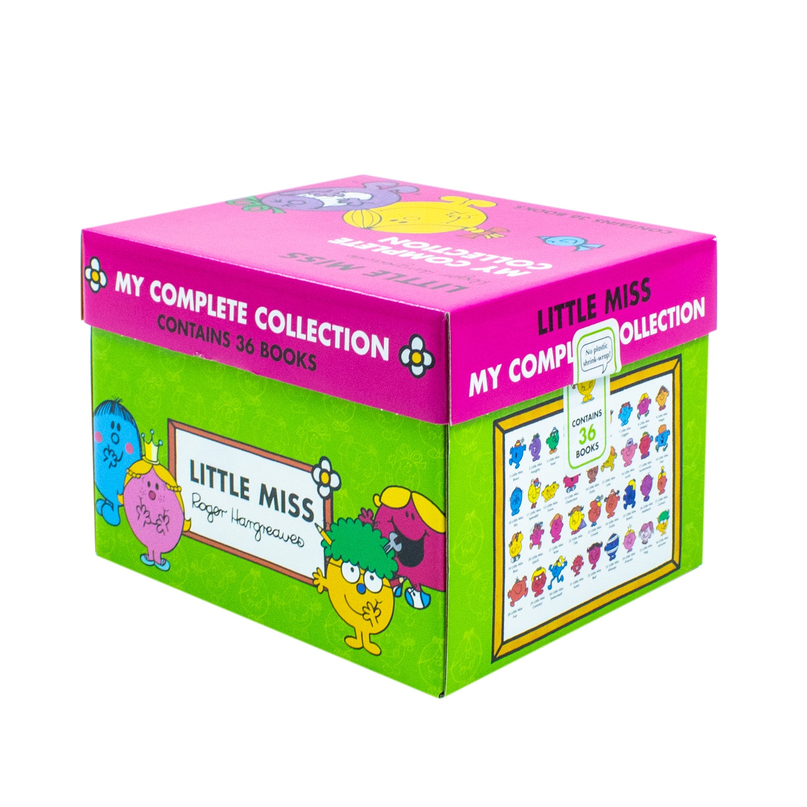 Little Miss 36 Book Paperback Box Set - front view of box packaging