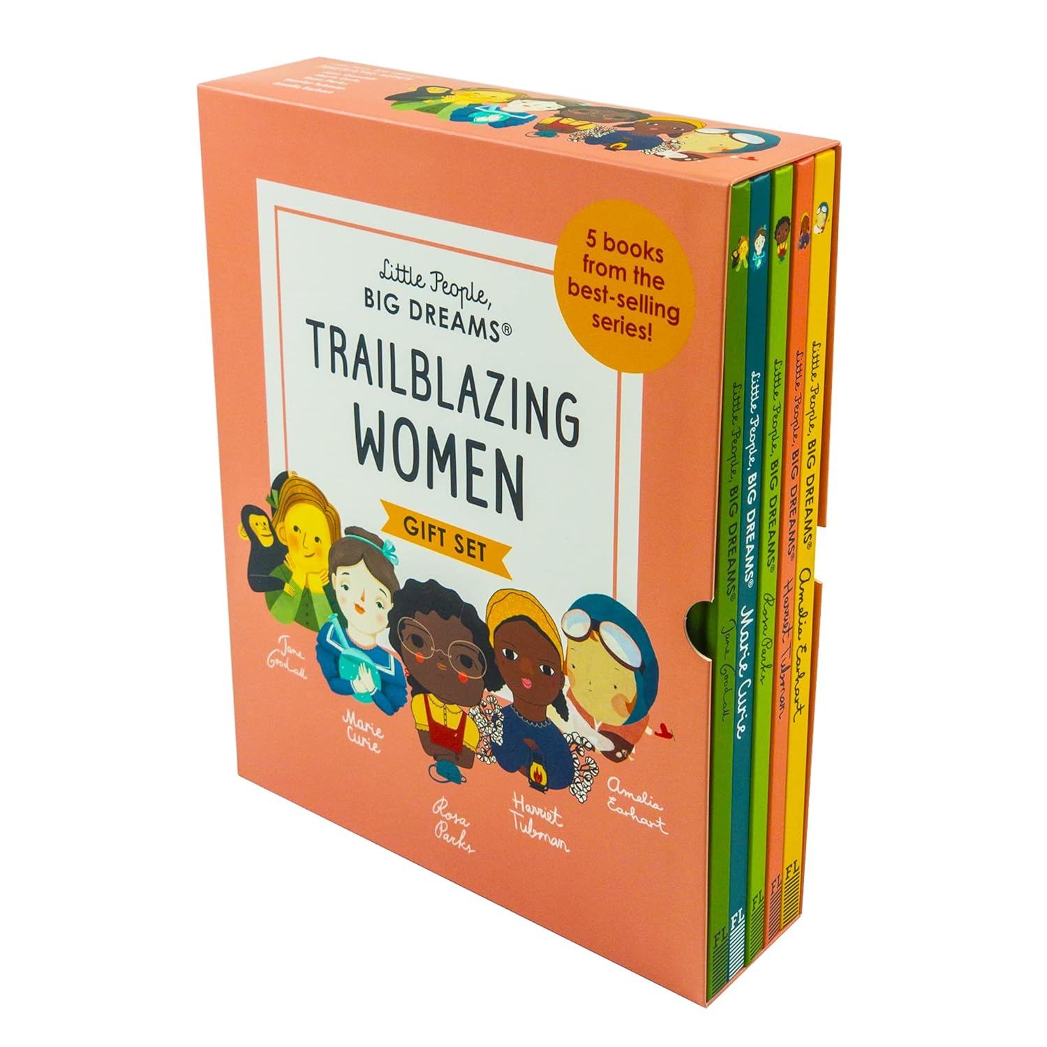 Little People, Big Dreams Trailblazing Women 5 Books Collection Set hardback covers - inspiring women biographies for ages 5+