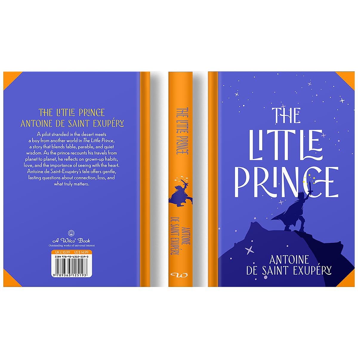 The Little Prince by Antoine de Saint-Exupéry Wilco Classics hardback back cover