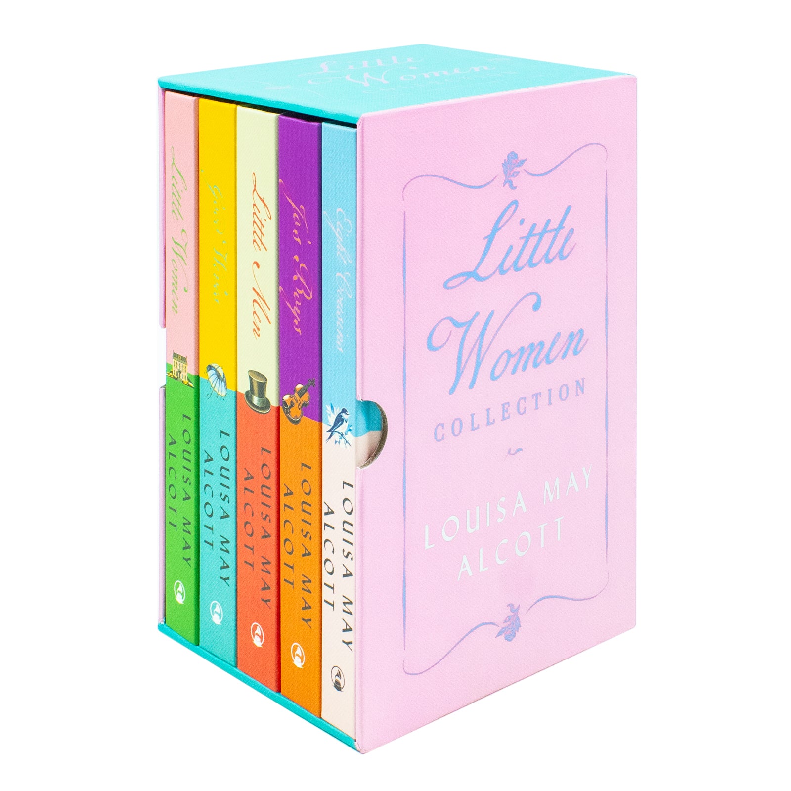 Little Women 5 Books Collection Set by Louisa May Alcott - Hardback - Little Women, Good Wives, Little Men, Jo's Boys, Eight Cousins