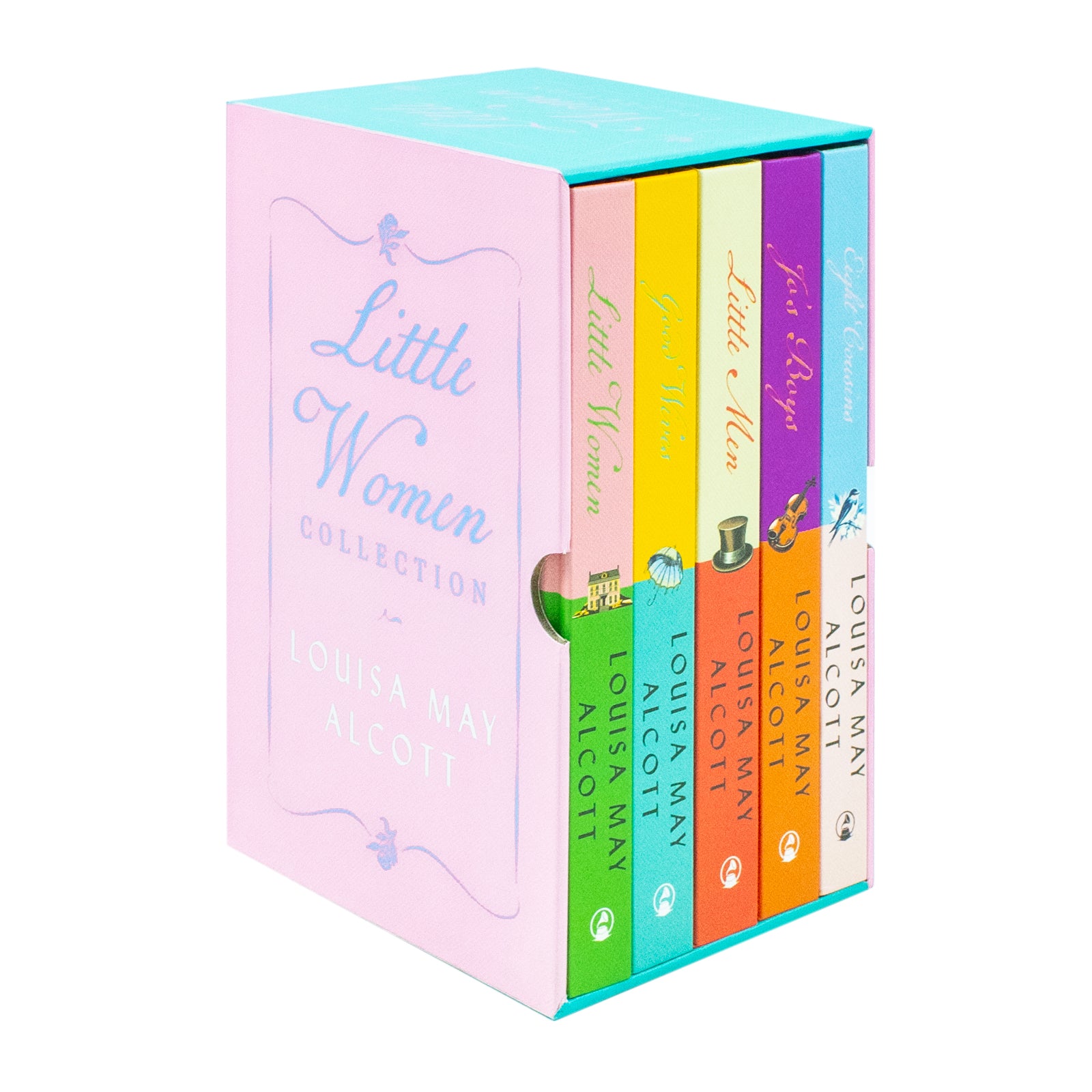 Little Women 5 Books Collection Set by Louisa May Alcott - Hardback - Little Women, Good Wives, Little Men, Jo's Boys, Eight Cousins