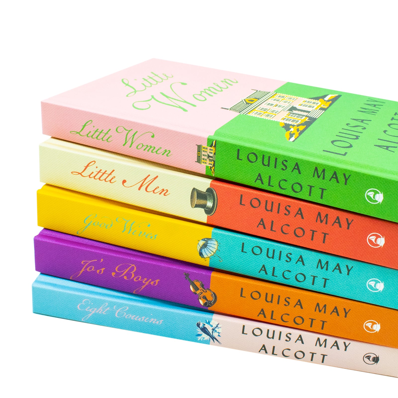 Little Women 5 Books Collection Set by Louisa May Alcott - Hardback - Little Women, Good Wives, Little Men, Jo's Boys, Eight Cousins