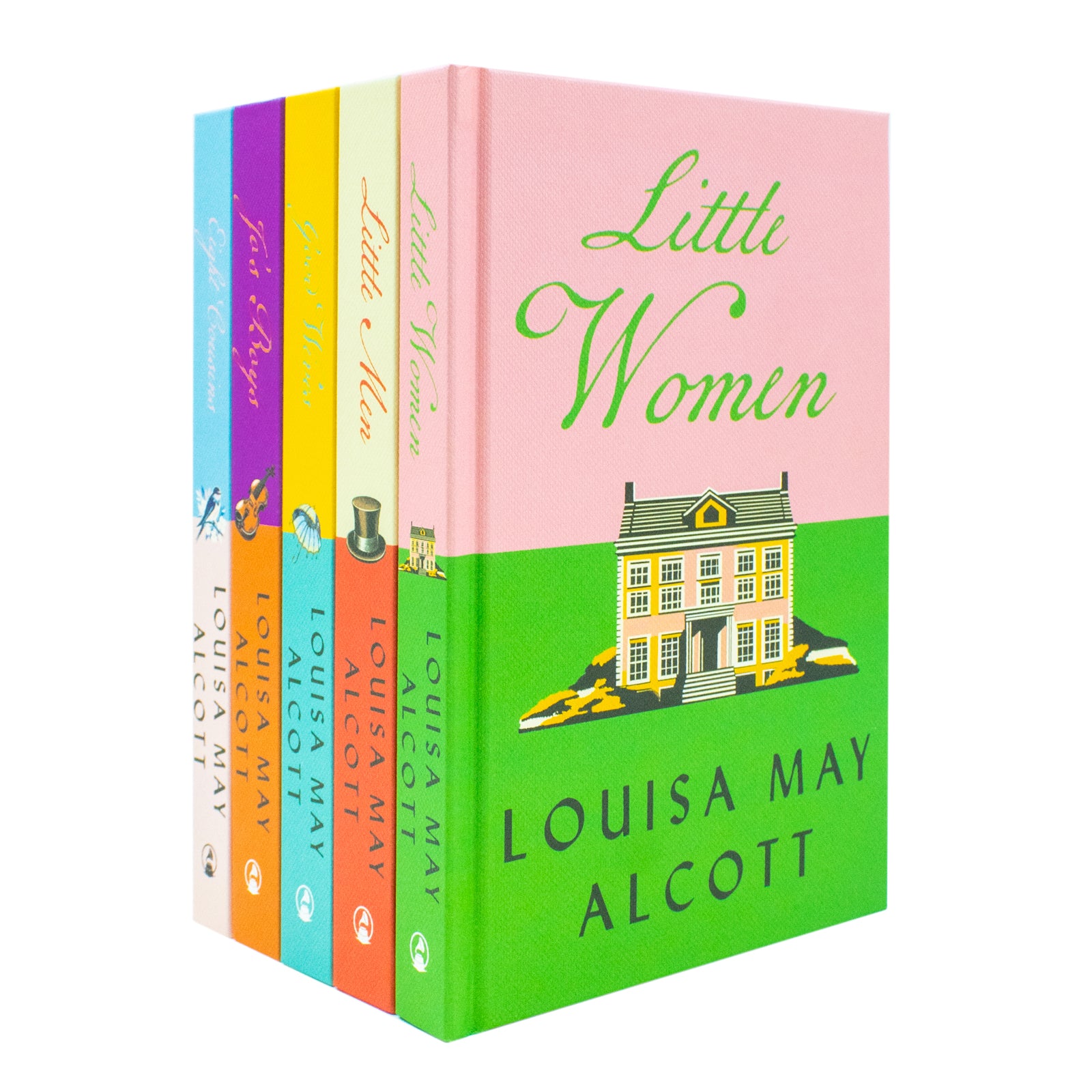 Little Women 5 Books Collection Set by Louisa May Alcott - Hardback - Little Women, Good Wives, Little Men, Jo's Boys, Eight Cousins