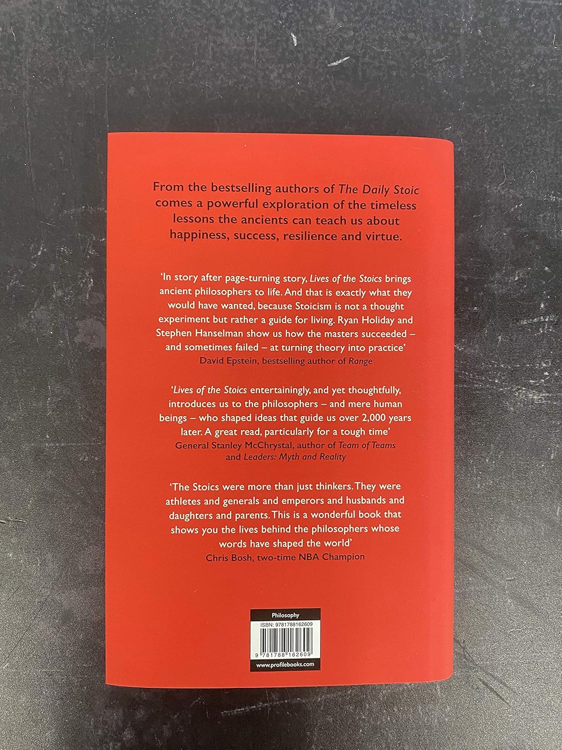 Lives of the Stoics by Ryan Holiday and Stephen Hanselman - Hardback book cover detail - Zeno to Marcus Aurelius