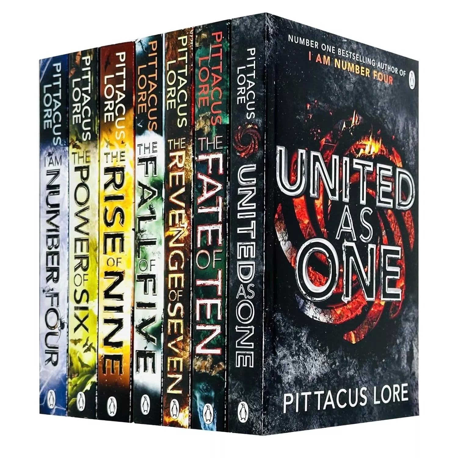 Lorien Legacies 7 Books Collection Set by Pittacus Lore - I Am Number Four Series - Young Adult Paperback