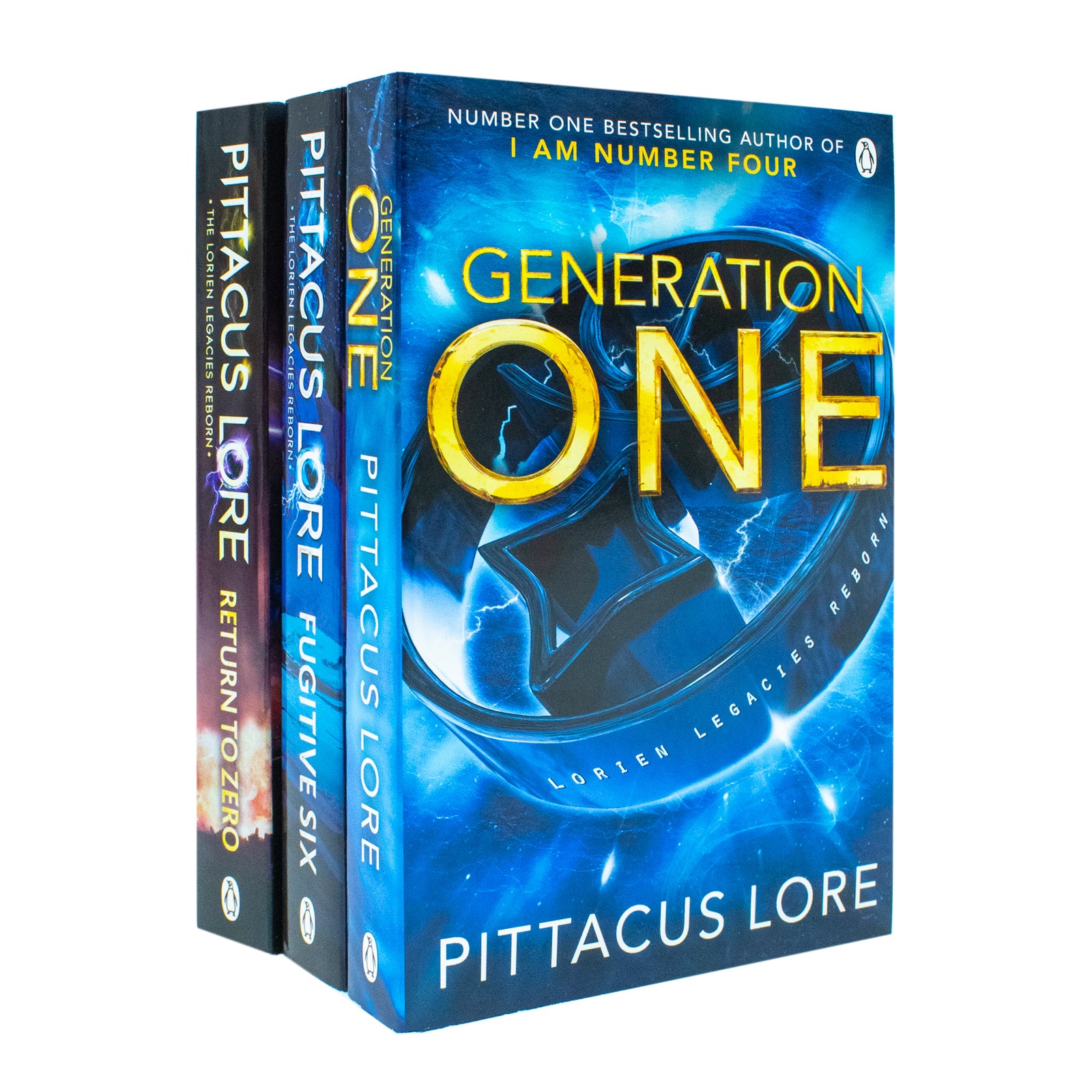 Lorien Legacies Reborn 3 Books Collection Set by Pittacus Lore - Generation One, Fugitive Six, Return to Zero - Paperback YA Sci-Fi