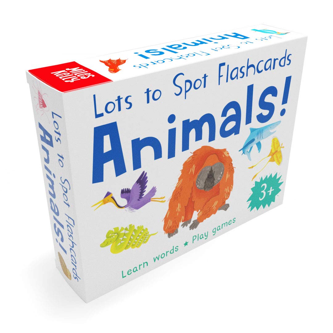 Lots to Spot Flashcards Wild Animals pack, illustrated first words cards for ages 3-5