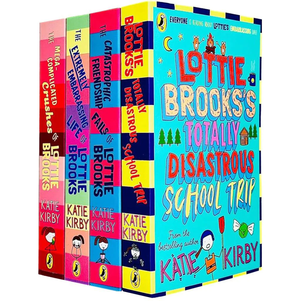 Lottie Brooks Series 4 Books Collection Set by Katie Kirby - Totally Disastrous School-Trip - Paperback Ages 9-12