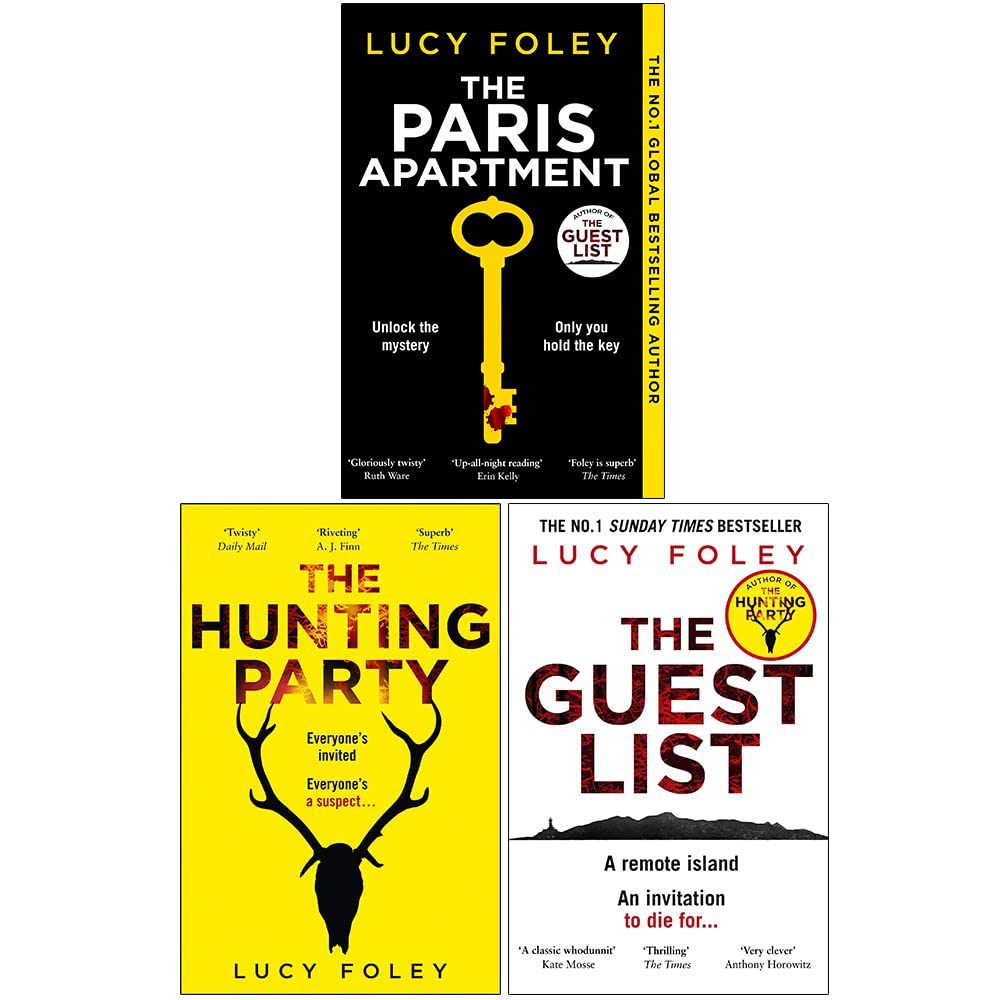Lucy Foley Collection paperback set showing The Hunting Party and The Guest List covers