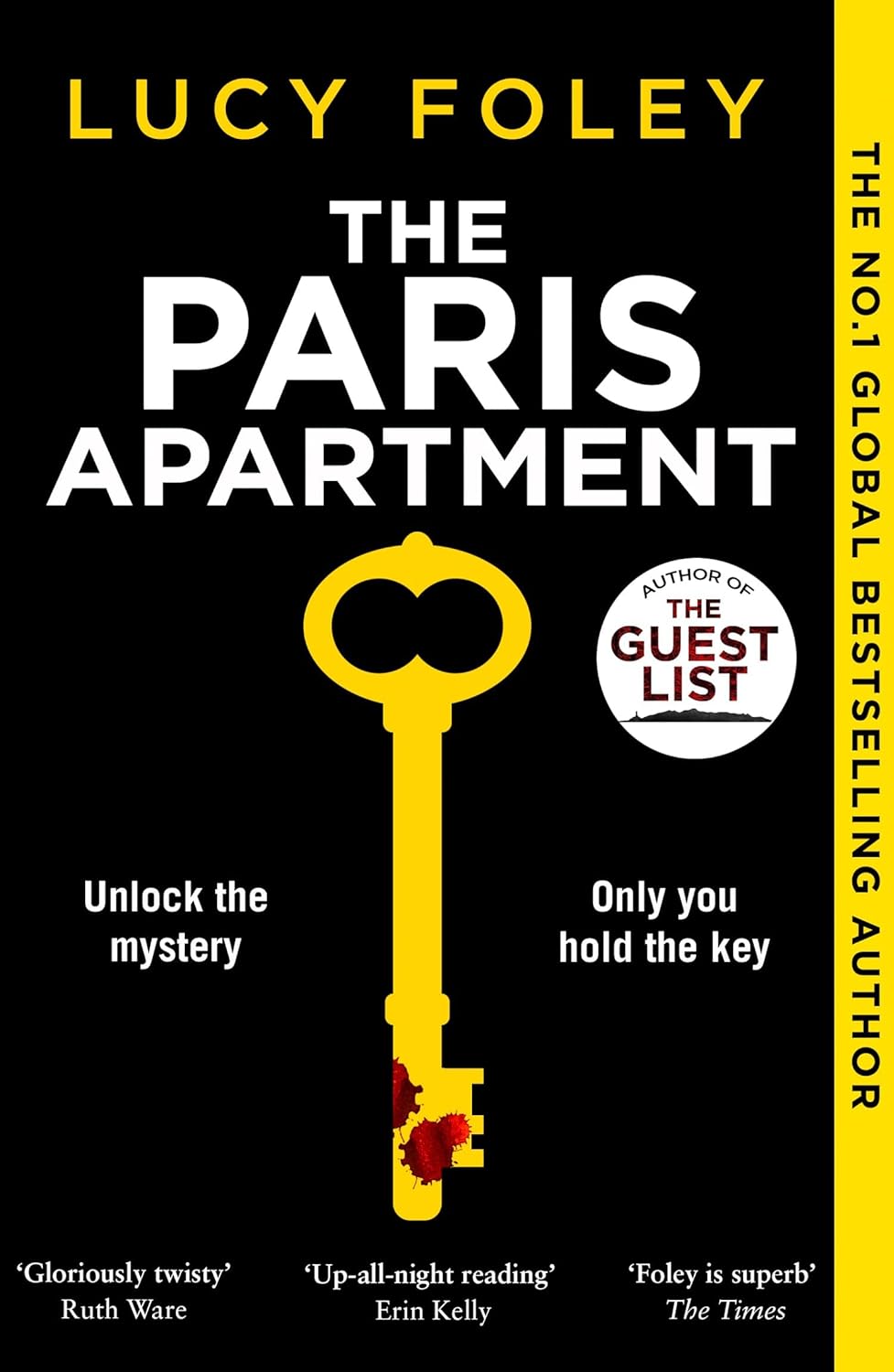 Lucy Foley Collection 3 Books Set back covers showing blurbs for Paris Apartment Hunting Party Guest List