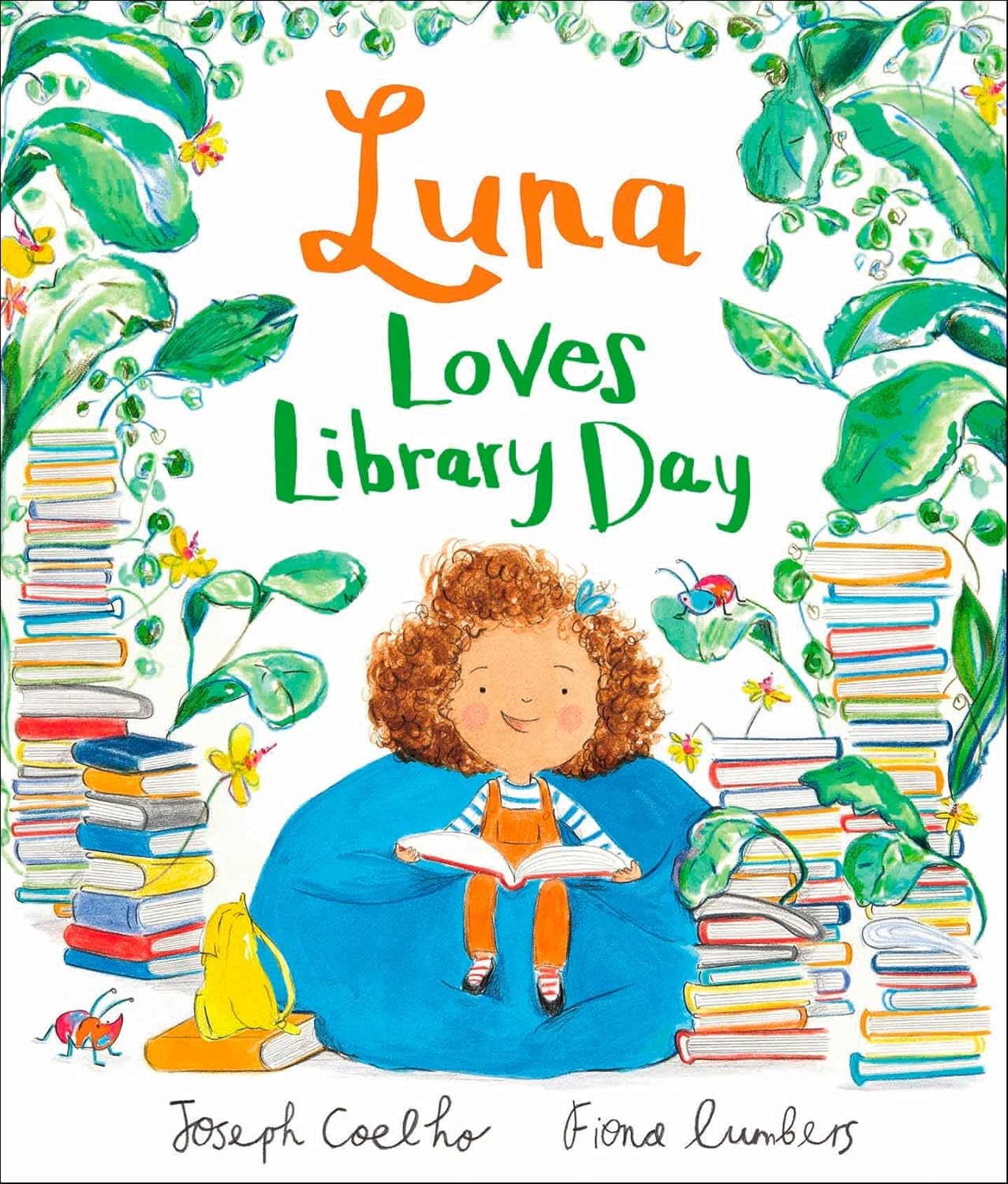 Luna Loves paperback picture book set covers by Joseph Coelho and Fiona Lumbers - Library Day, Art and Dance