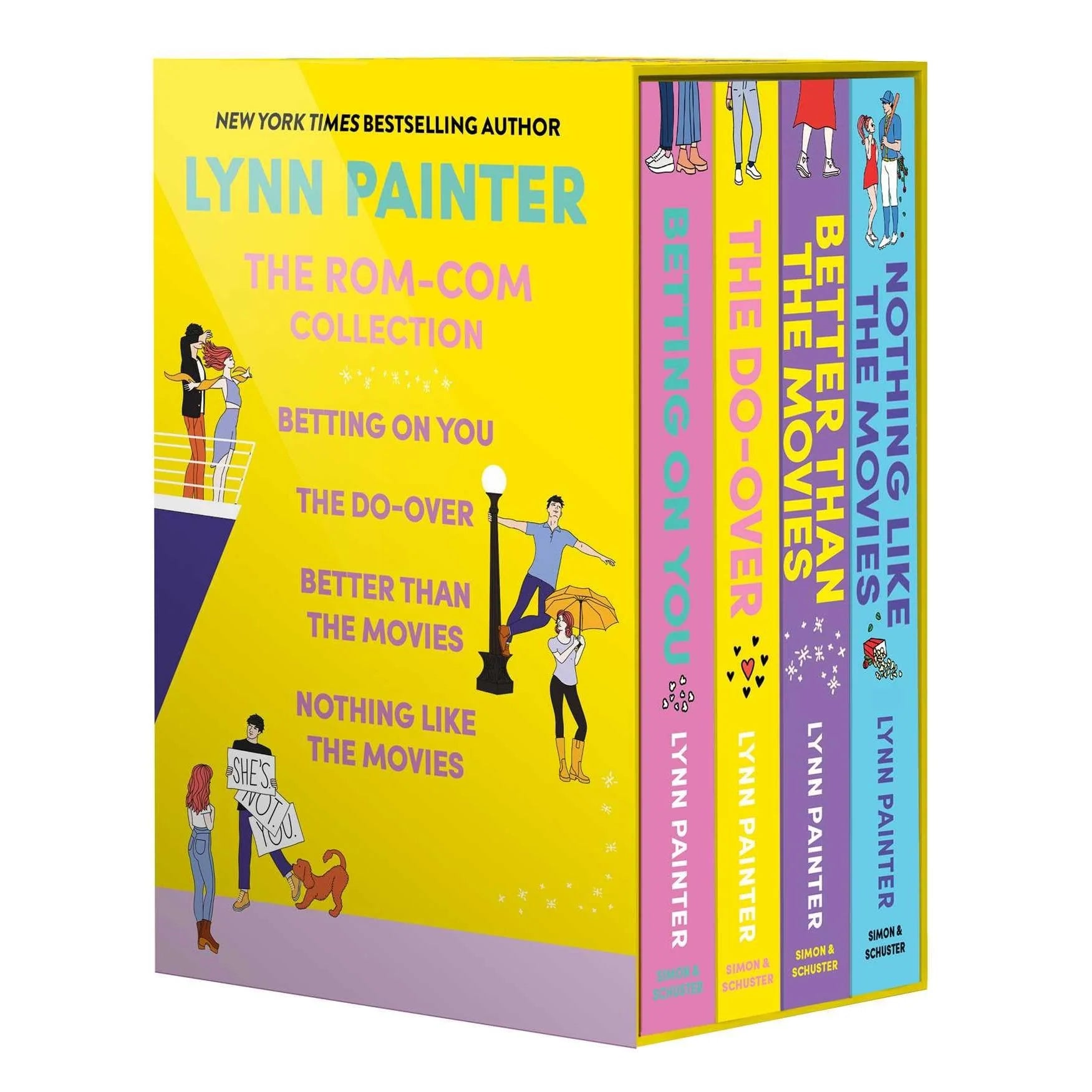 Lynn Painter 4 Book Collection Set - Better Than the Movies, Nothing Like the Movies, Betting on You, The Do-Over - YA Paperback